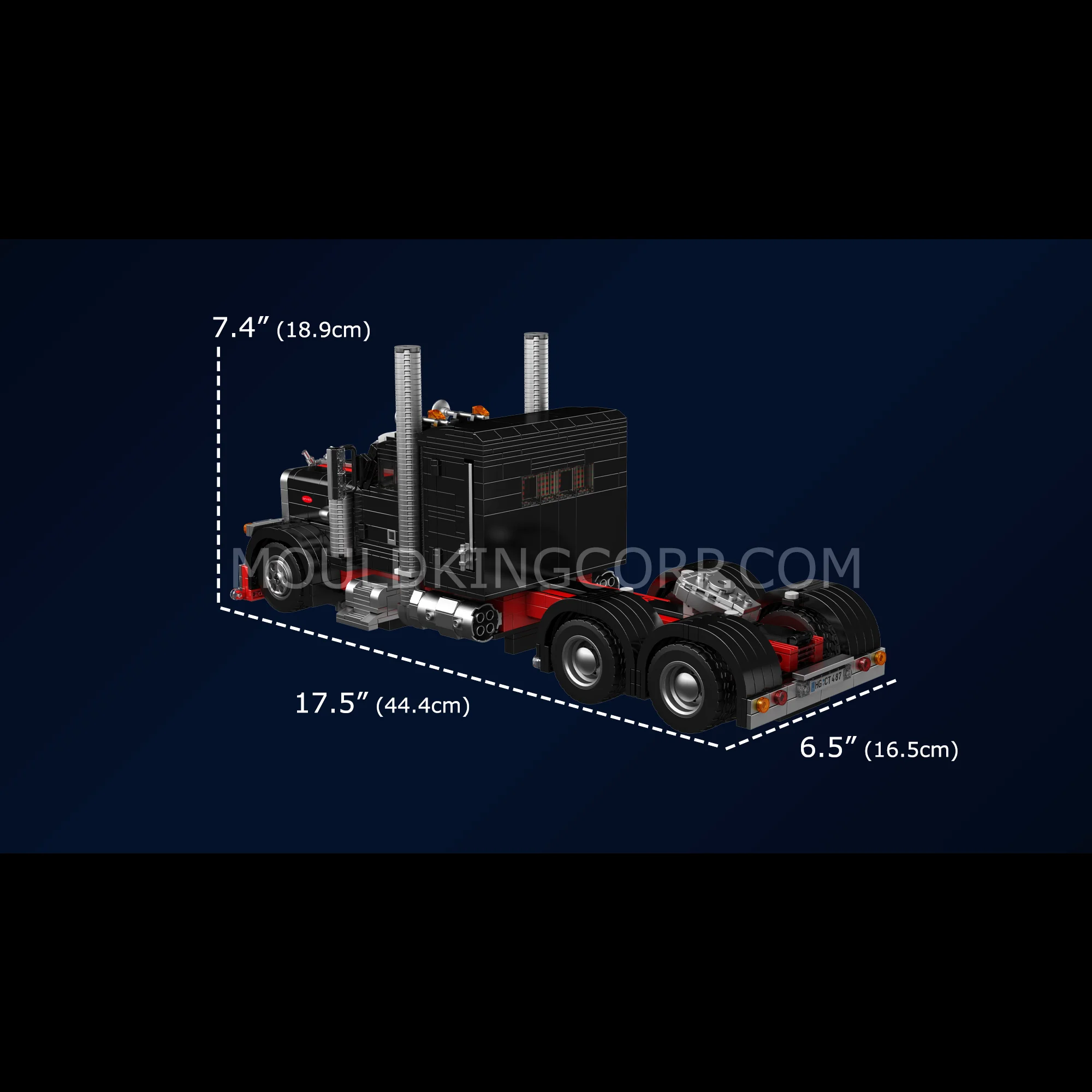 Mould King 10037 American Truck Building Set | 1,797 Pcs - Image 6
