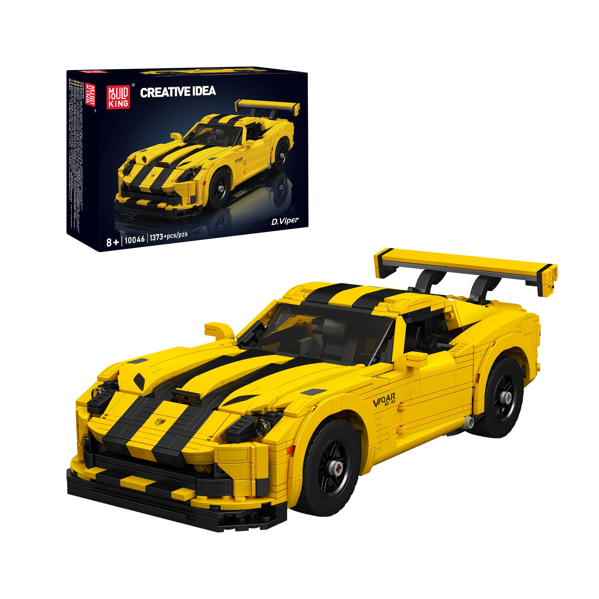 Mould King 10046S D. Viper Sports Car Building Set | 1,373 Pcs