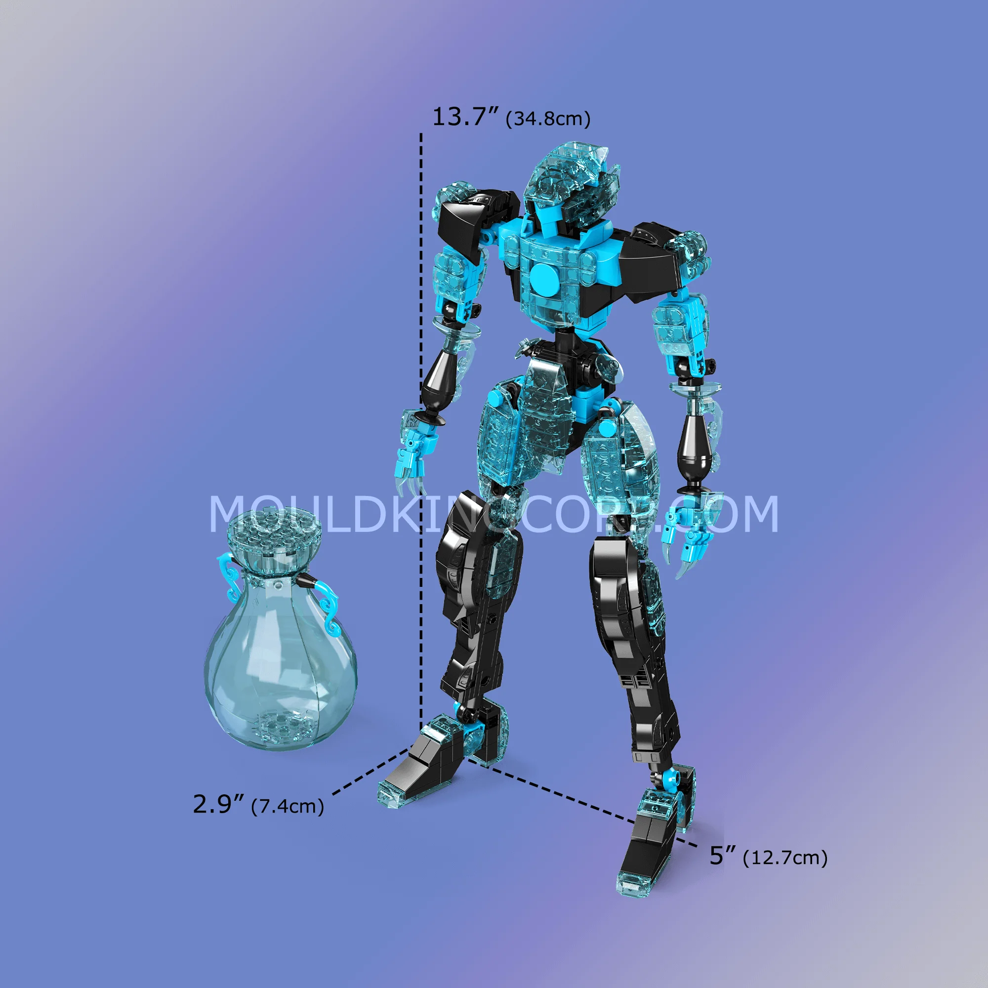 Mould King 10077 Aquarius of The Zodiac Series Building Set | 548 Pcs - Image 5