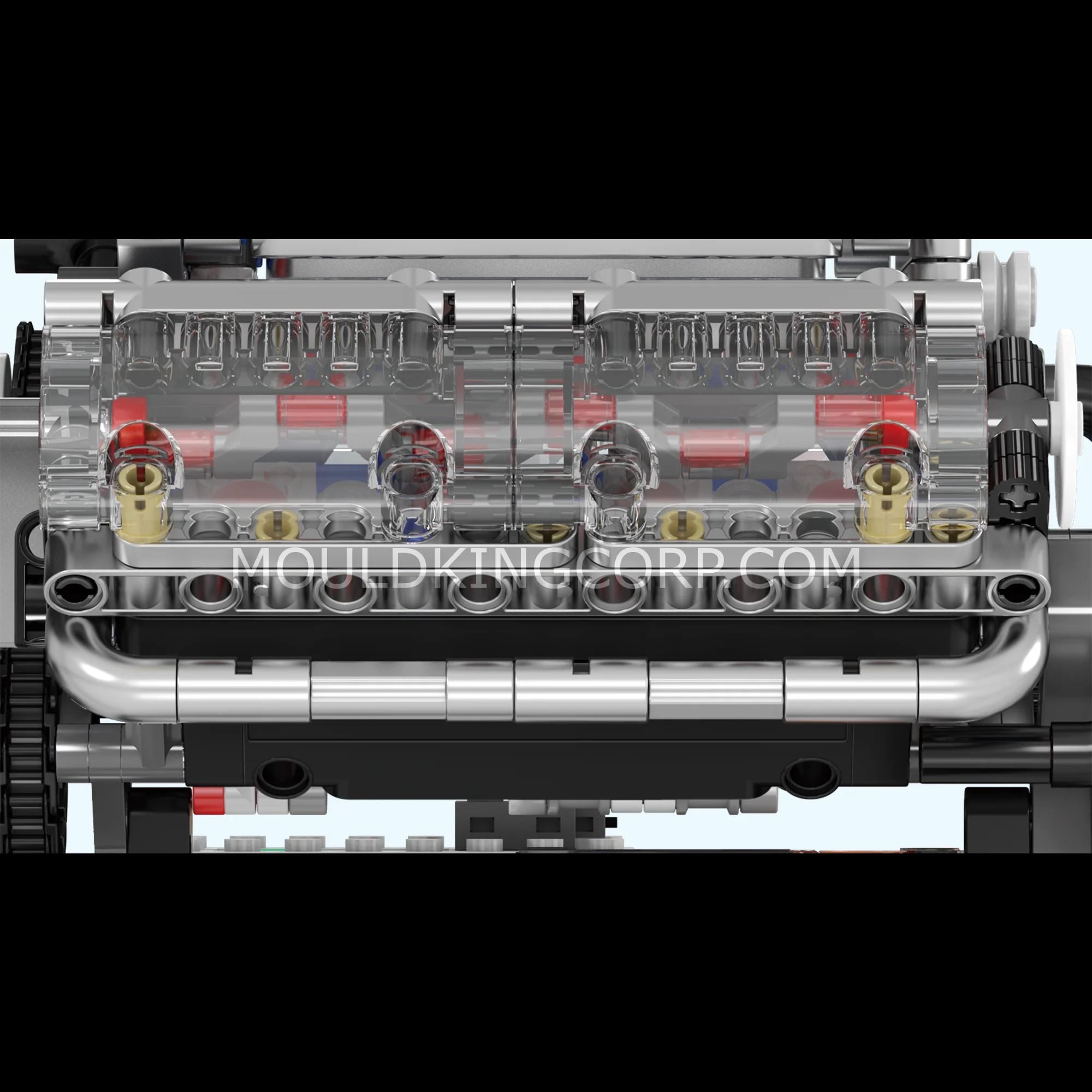 Mould King 10088 Motorised V8 Engine Building Set | 535 Pcs - Image 3