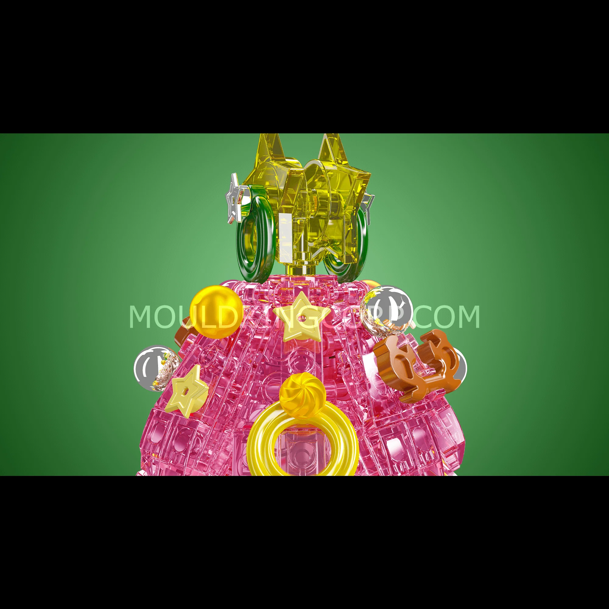Mould King  10090 Christmas Tree Music Box Building Set | 688 PCS - Image 10