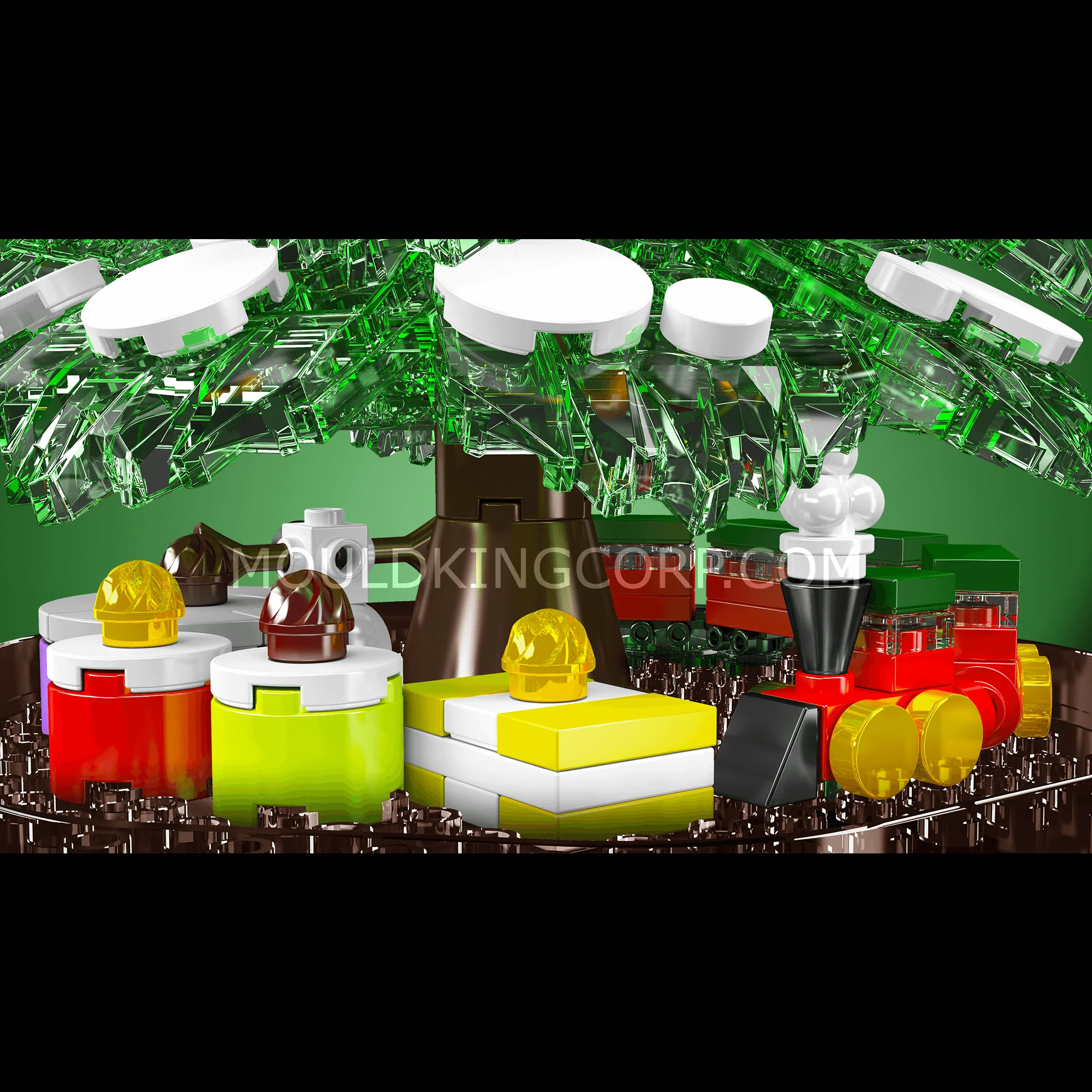 Mould King  10090 Christmas Tree Music Box Building Set | 688 PCS - Image 3