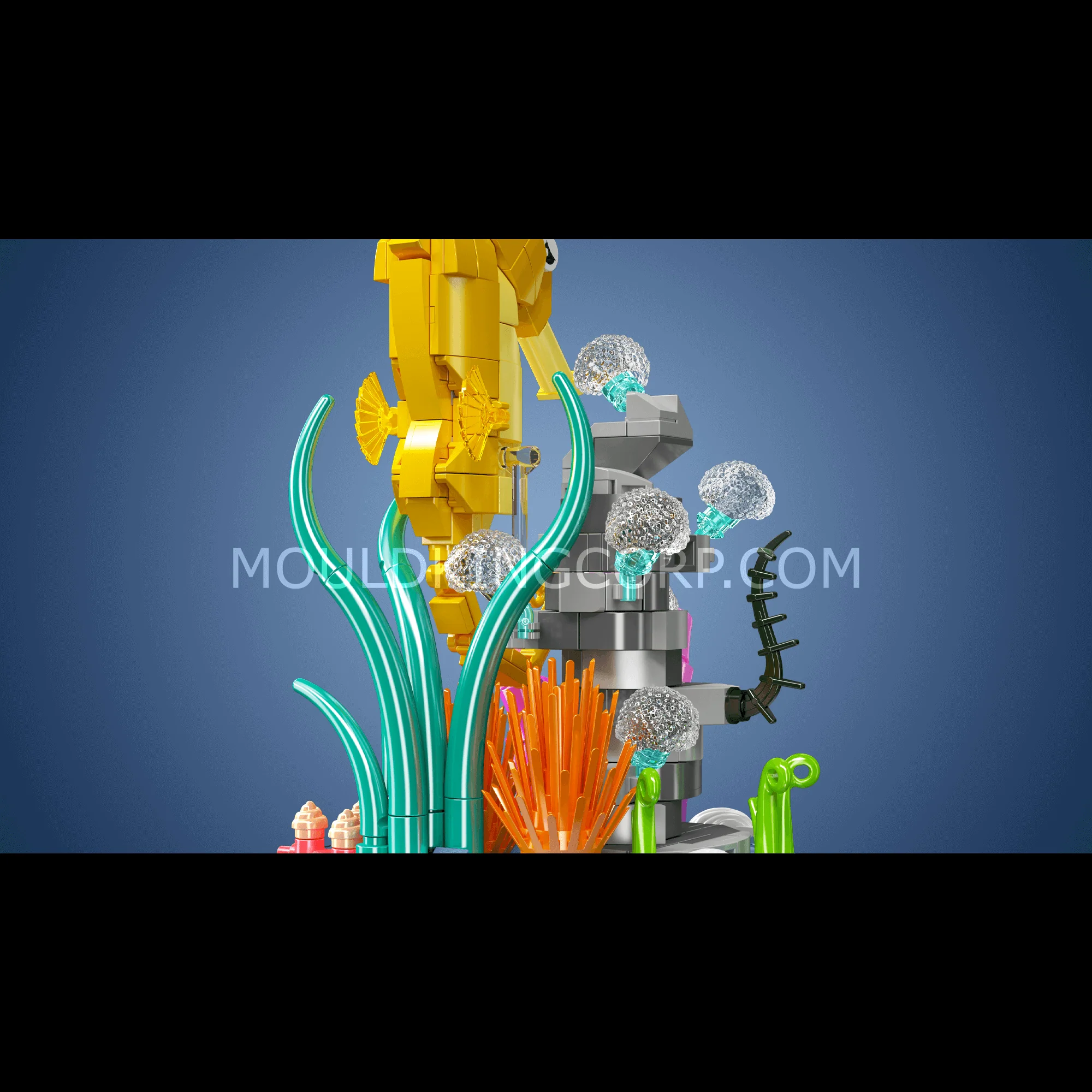 Mould King 10100 Seahorse Music Box Building Block Set | 424 Pcs - Image 5