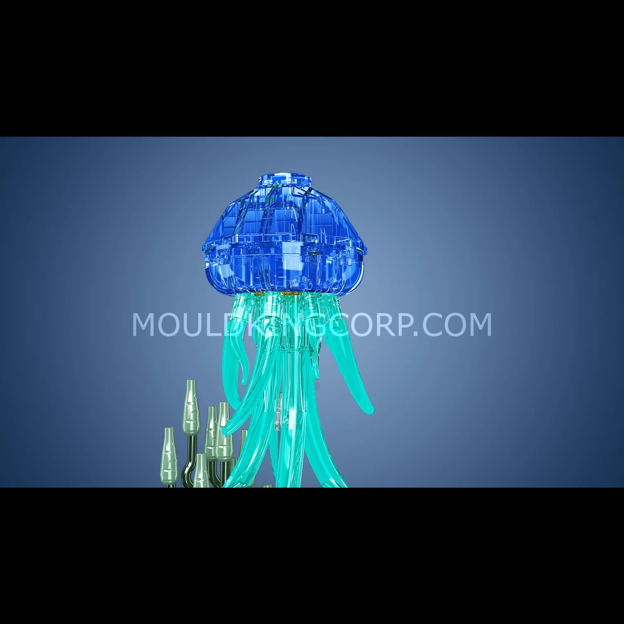 Mould King 10101 Jellyfish Music Box Building Block Set | 405 Pcs - Image 4