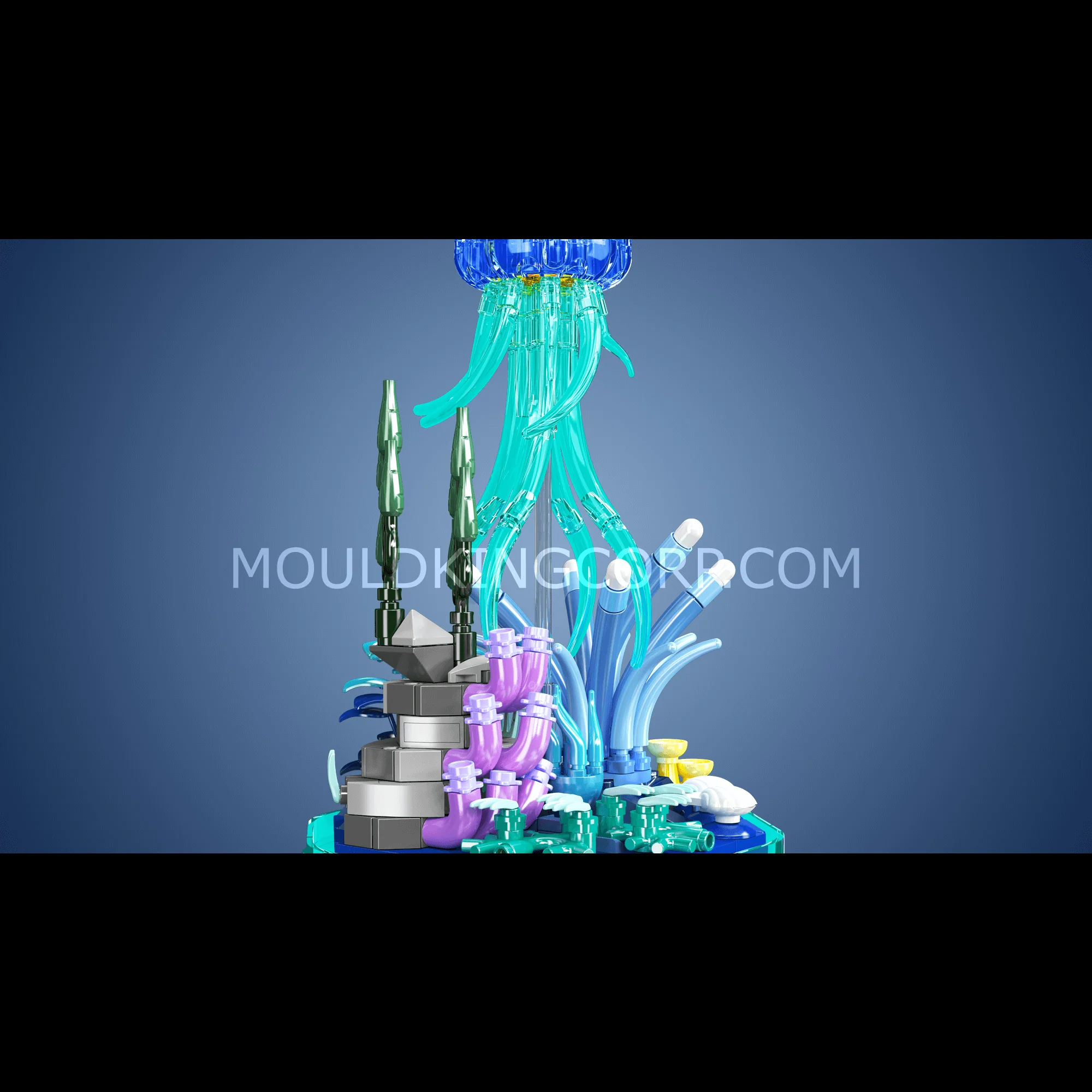Mould King 10101 Jellyfish Music Box Building Block Set | 405 Pcs - Image 5