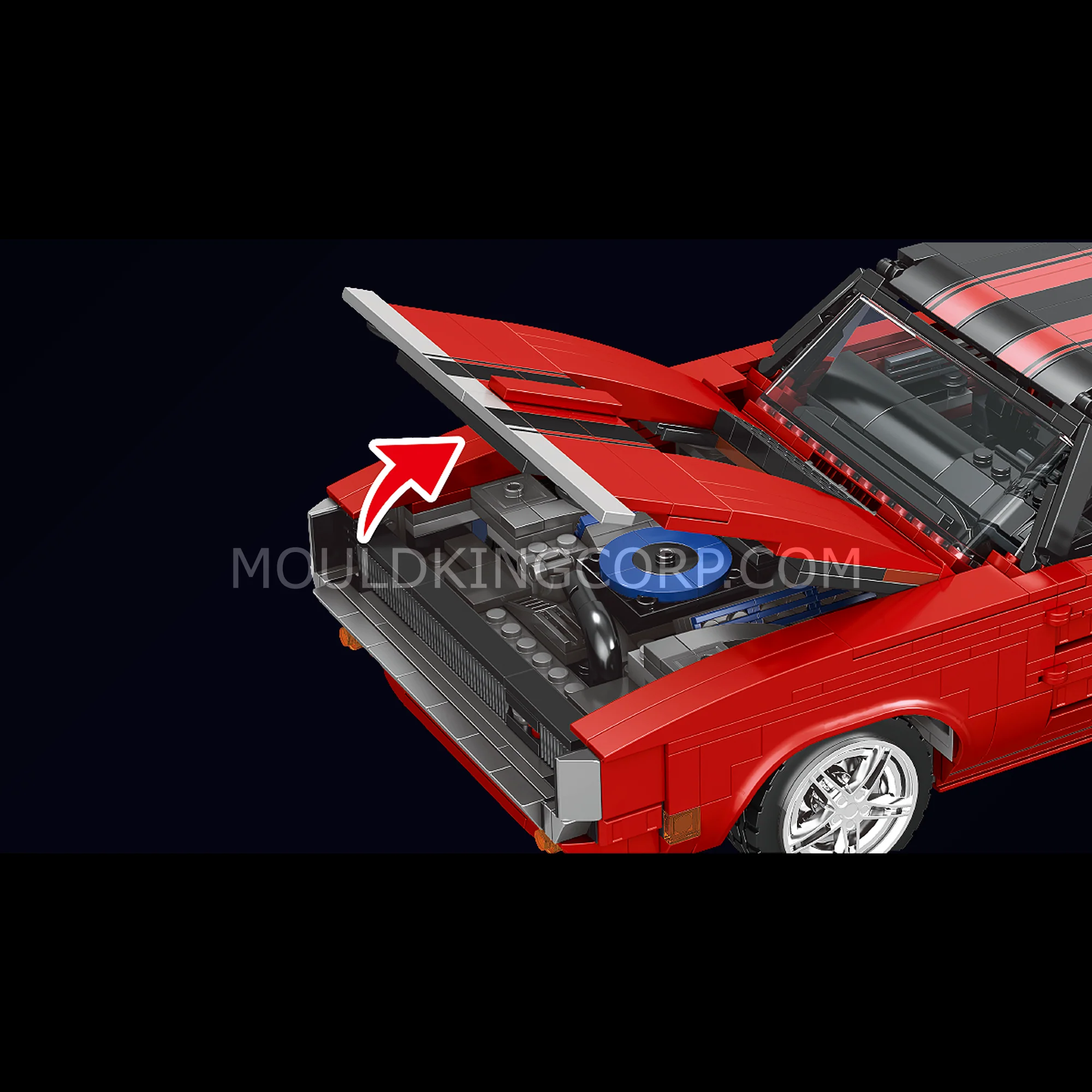 Mould King 10112 Charger Car Model Building Set | 1,869 Pcs - Image 2
