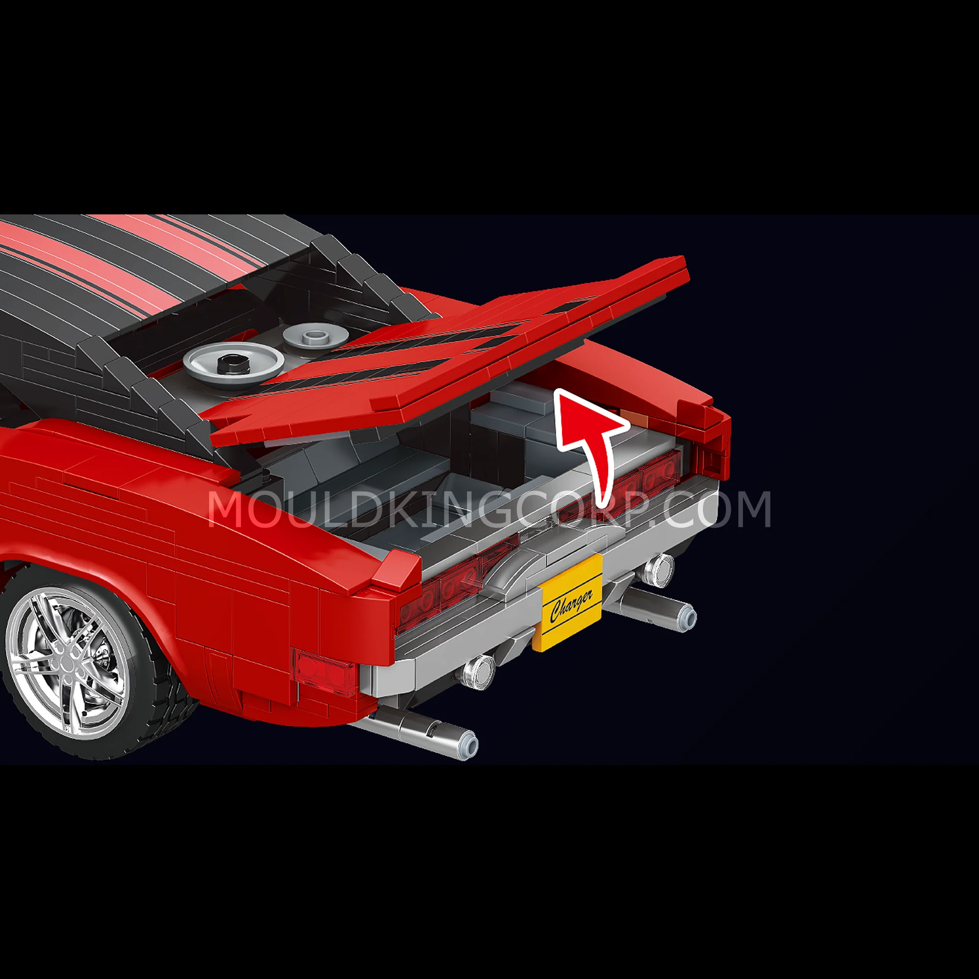 Mould King 10112 Charger Car Model Building Set | 1,869 Pcs - Image 5