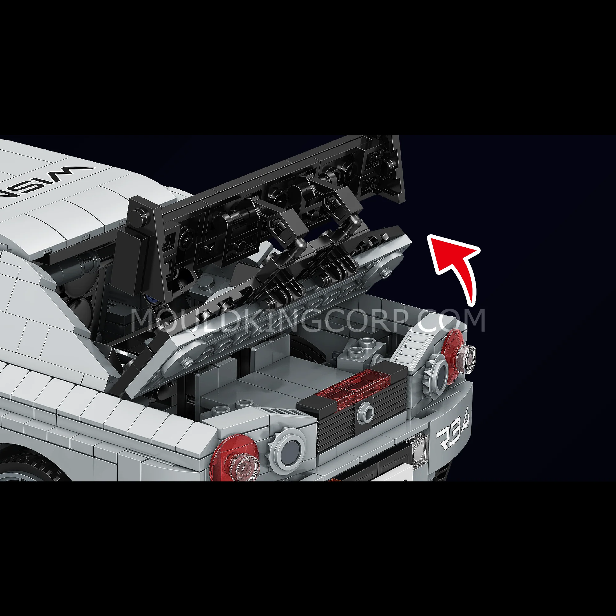 Mould King 10113 Skyline GTR R34 Car Model Building Set | 1,471 Pcs - Image 5