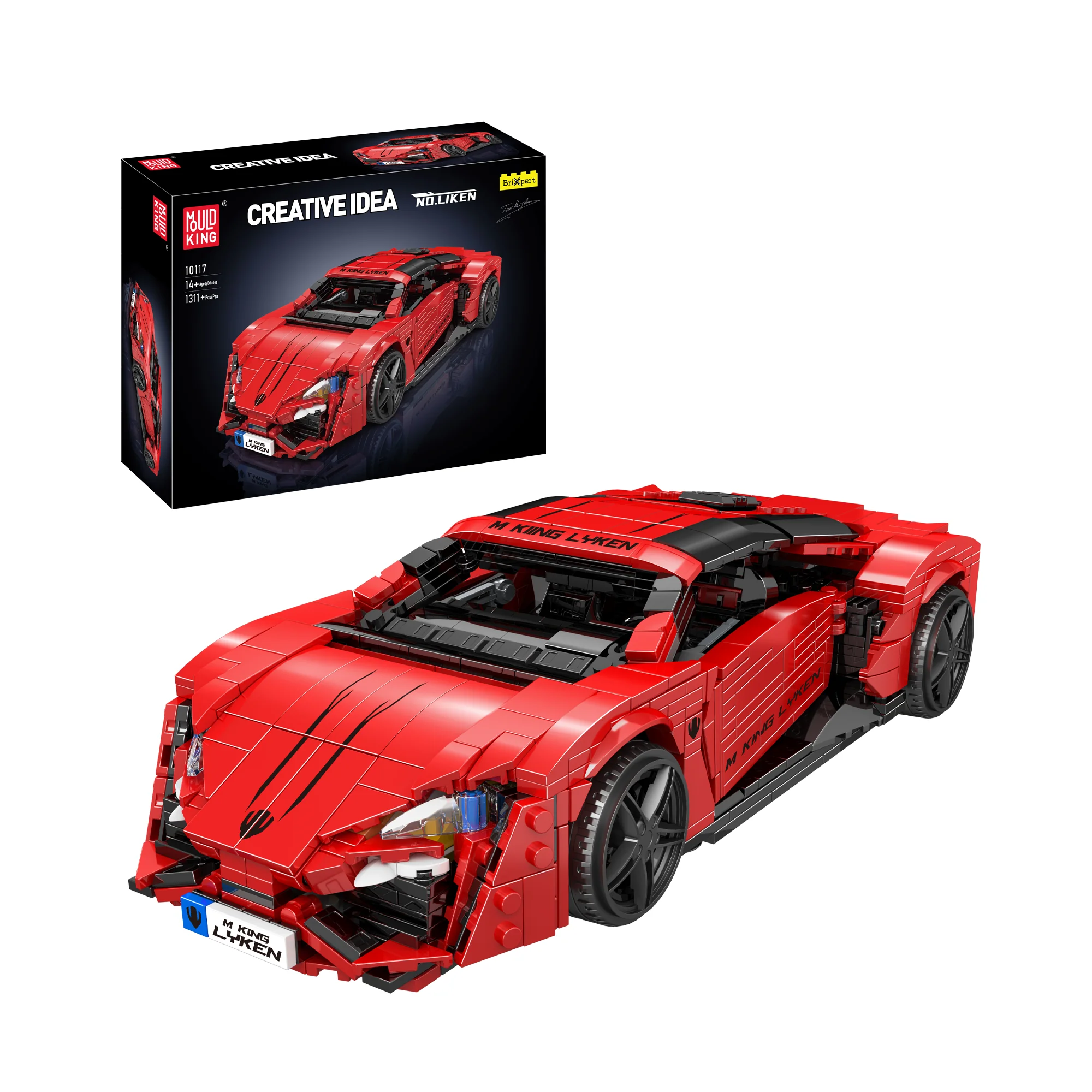 Mould King 10117 Liken Hypersport Car Model Building Set | 1,311 Pcs