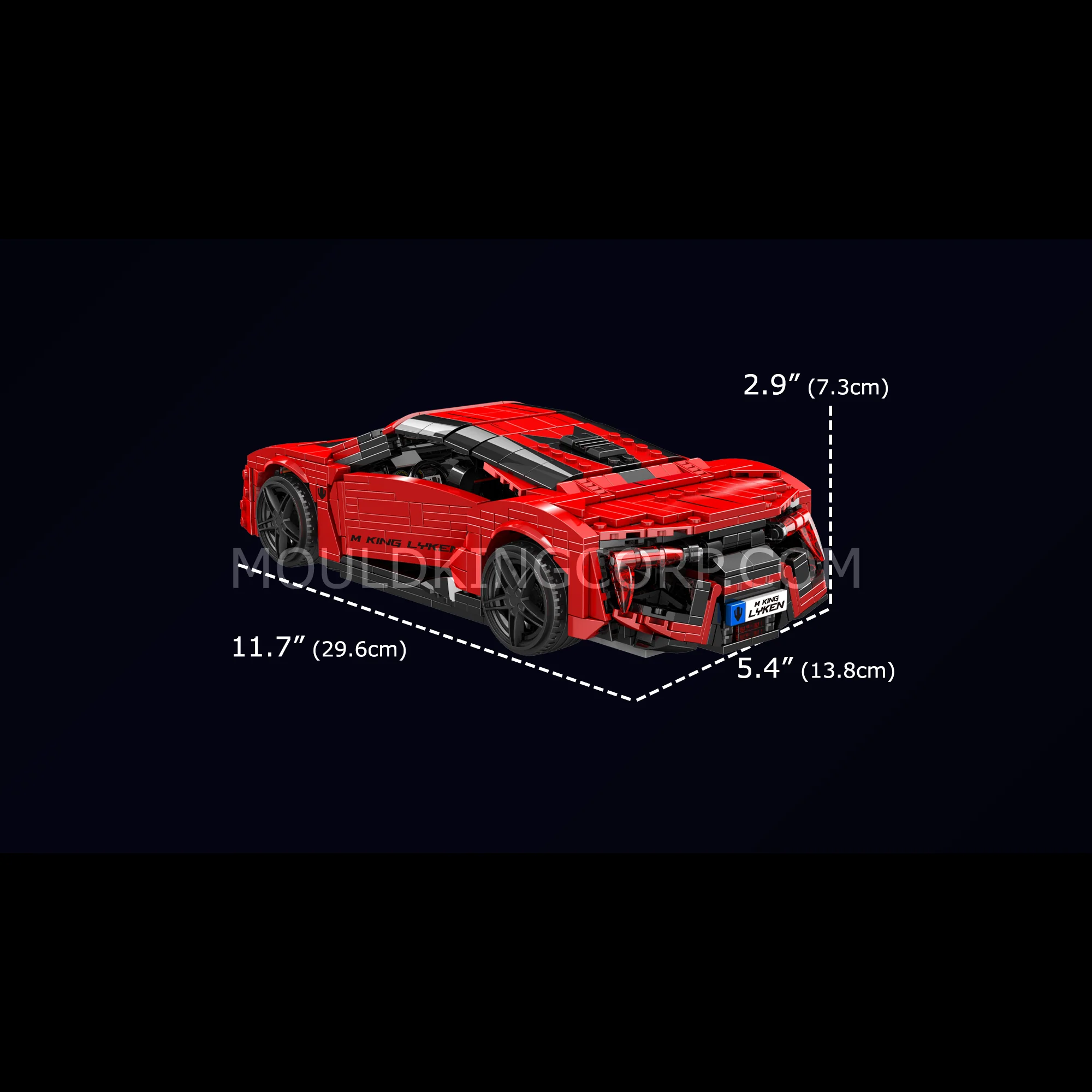 Mould King 10117 Liken Hypersport Car Model Building Set | 1,311 Pcs - Image 6