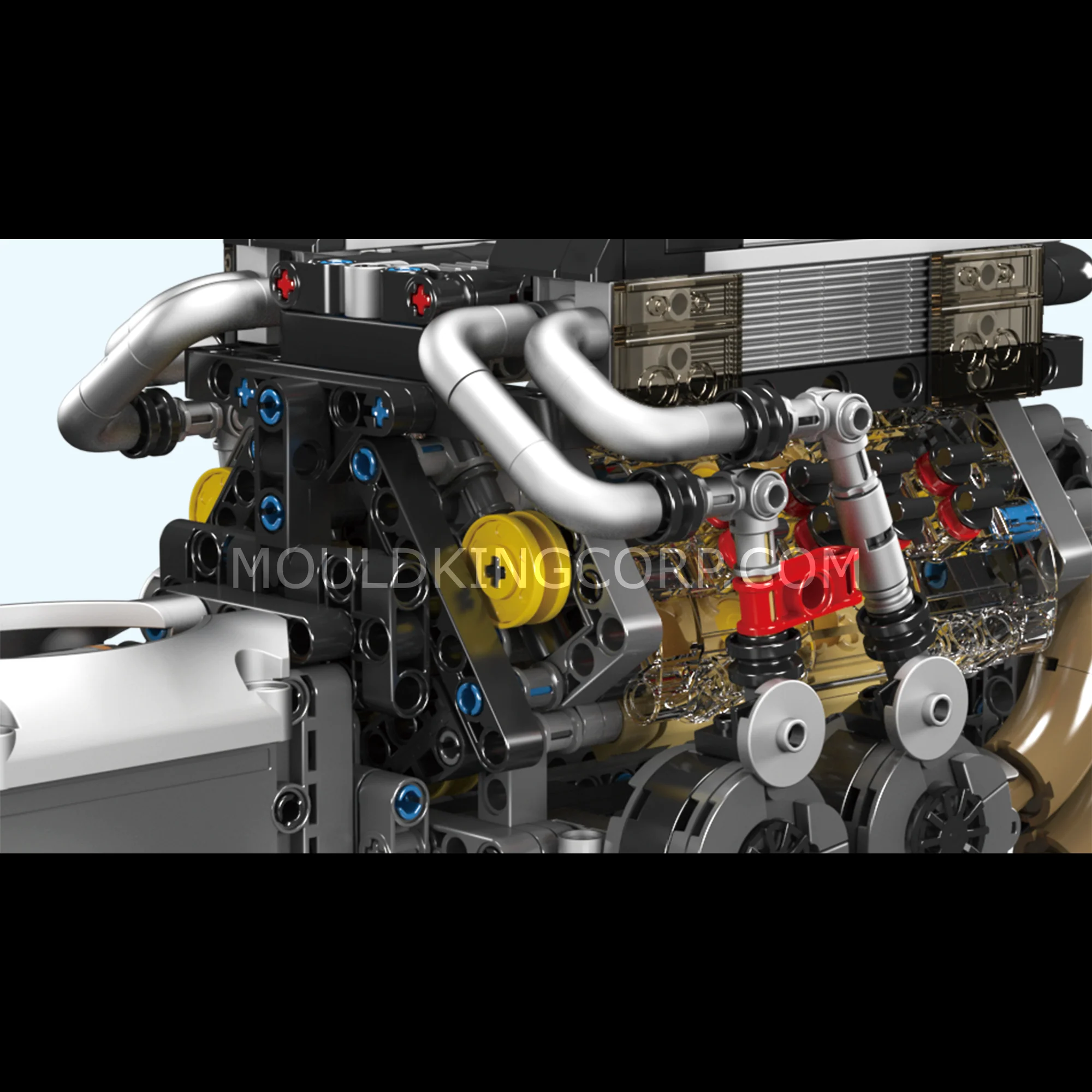 Mould King 10131 BGT Motorised W16 Engine Building Set | 952 Pcs - Image 5