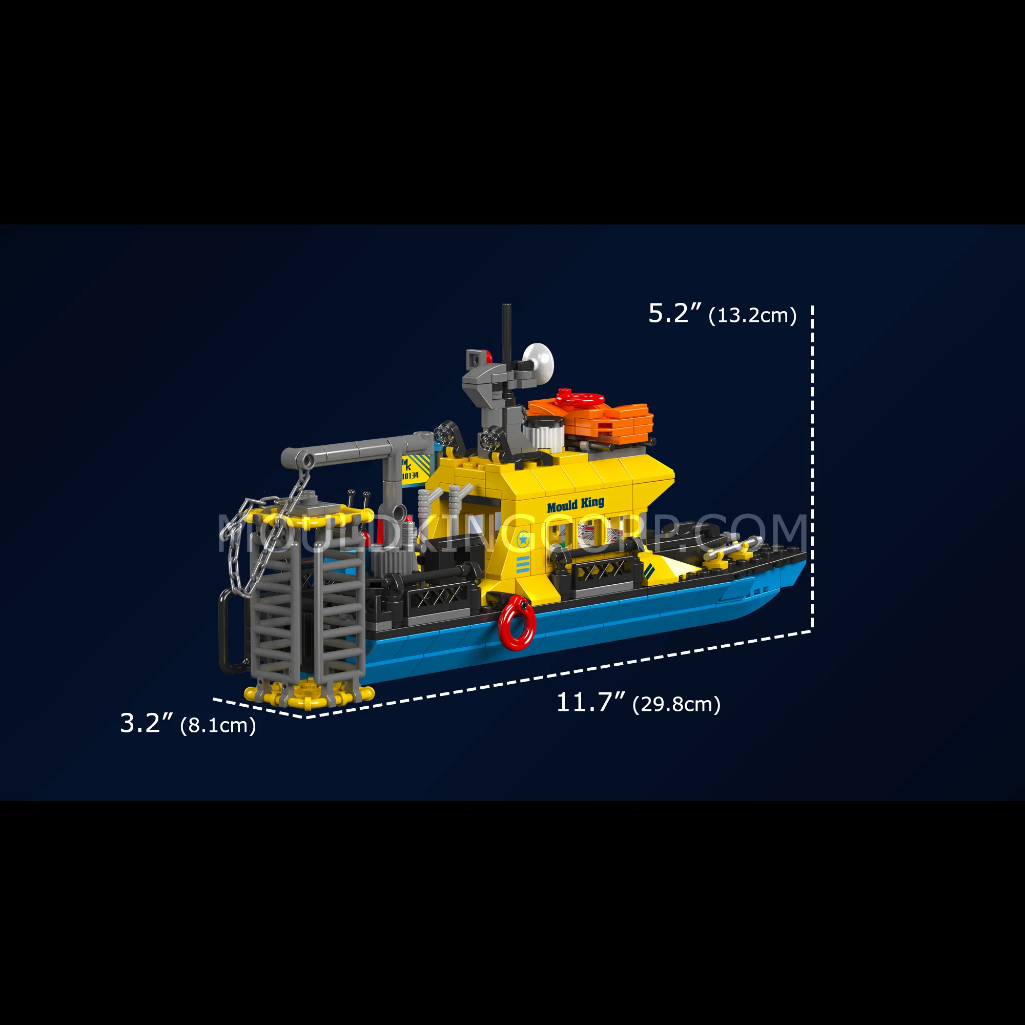 Mould King 10134 Mini Underwater Exploration Ship Building Set | 380 Pcs - Image 6