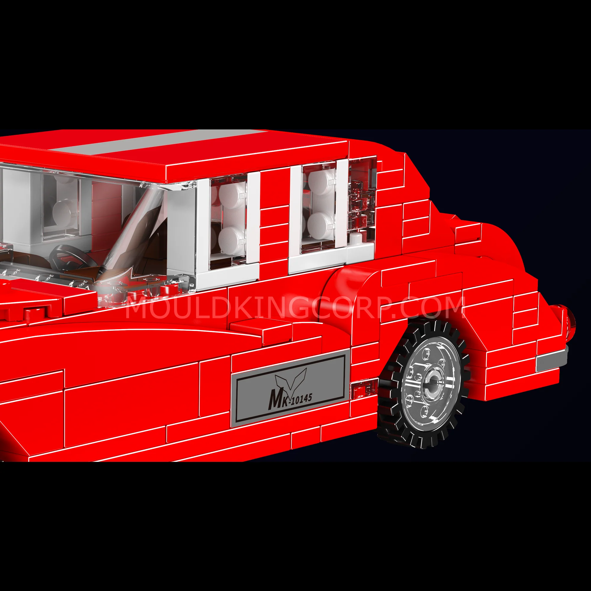 Mould King 10145 RR Lunaz Vintage Car Model Building Set | 433 Pcs - Image 5