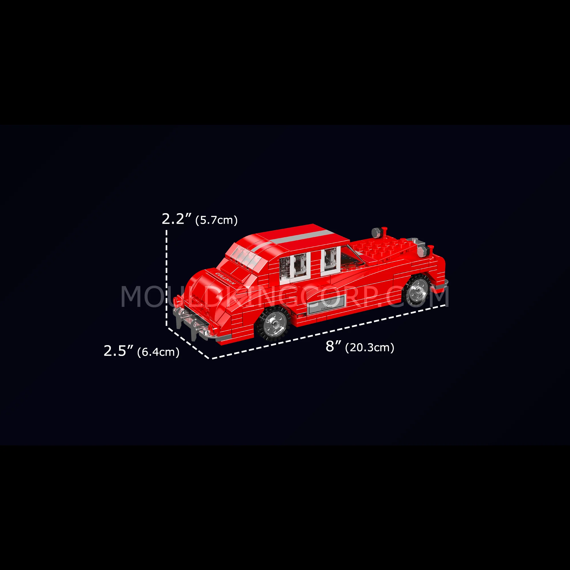 Mould King 10145 RR Lunaz Vintage Car Model Building Set | 433 Pcs - Image 6