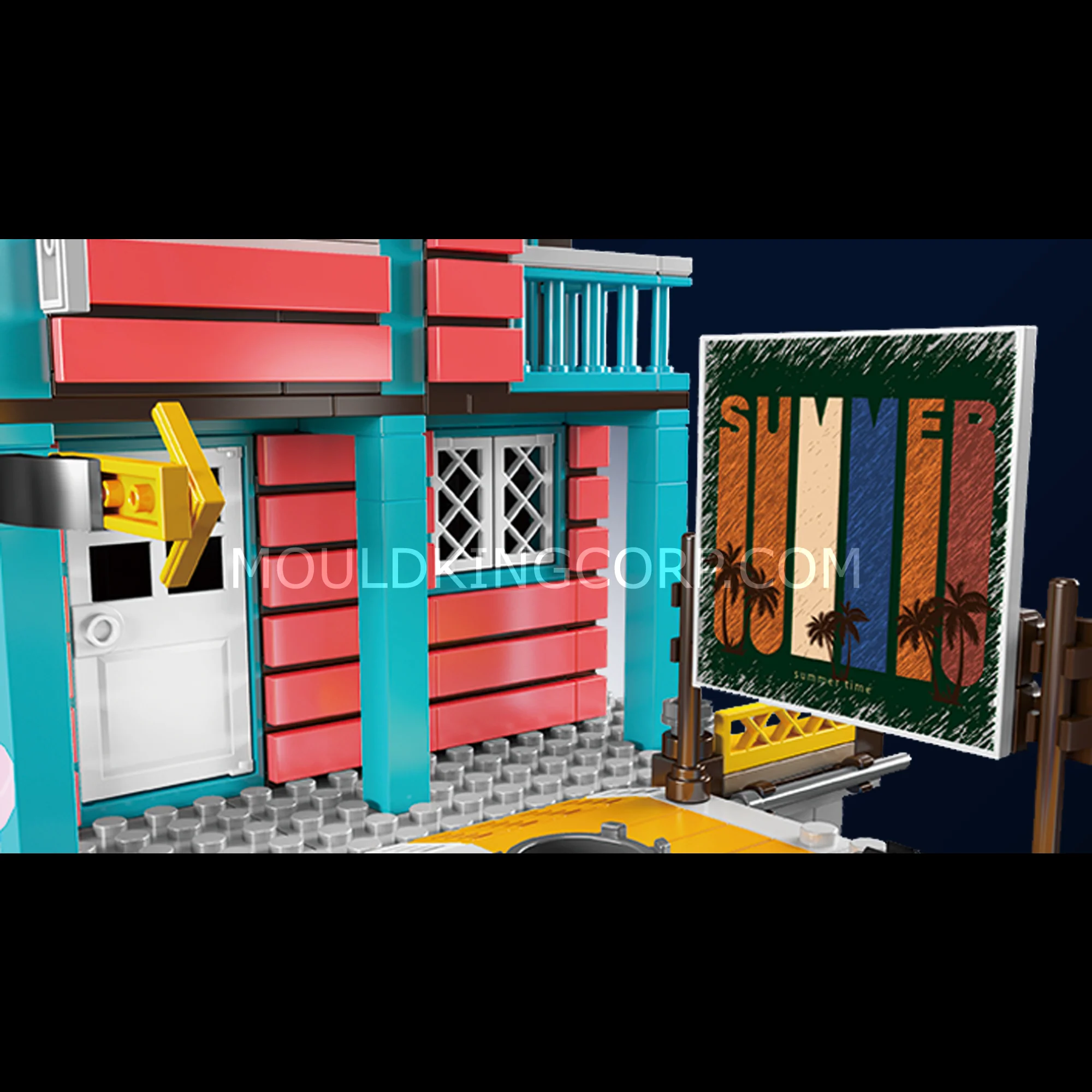 Mould King 10148 Wharf Inn Block Building Set | 782 Pcs - Image 3