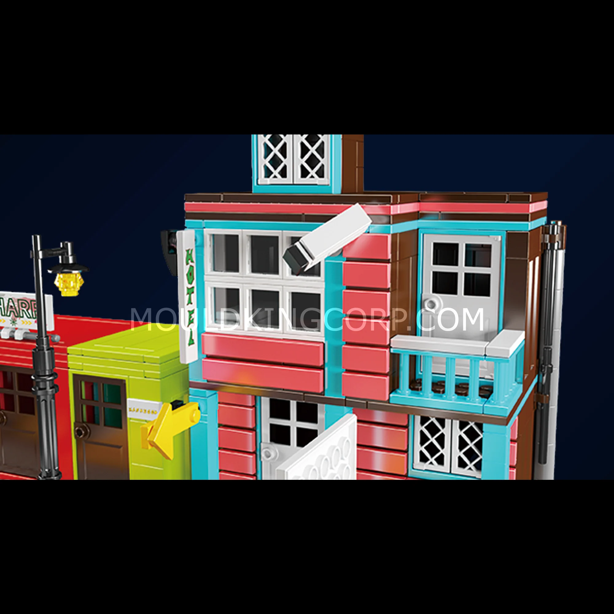 Mould King 10148 Wharf Inn Block Building Set | 782 Pcs - Image 4