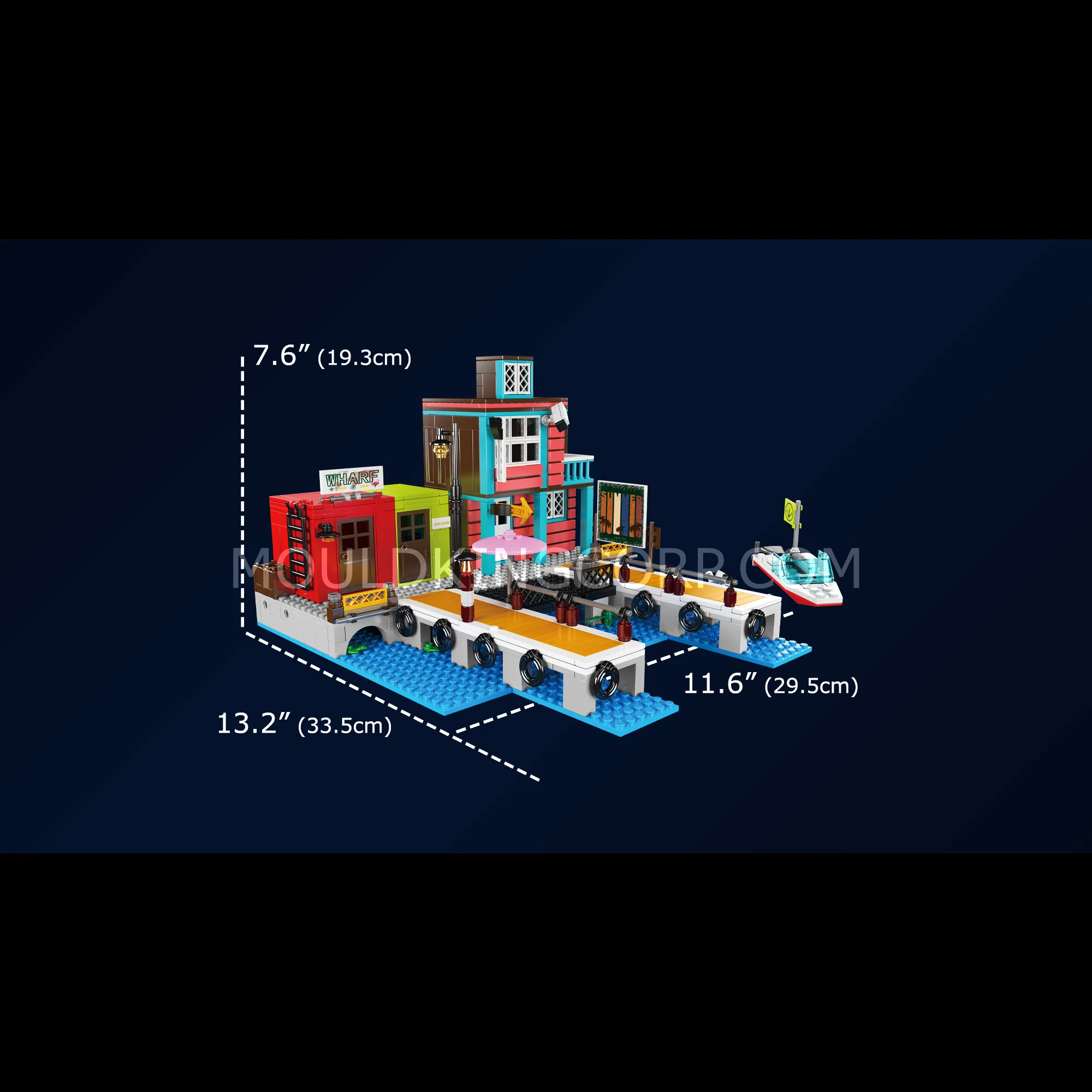 Mould King 10148 Wharf Inn Block Building Set | 782 Pcs - Image 6