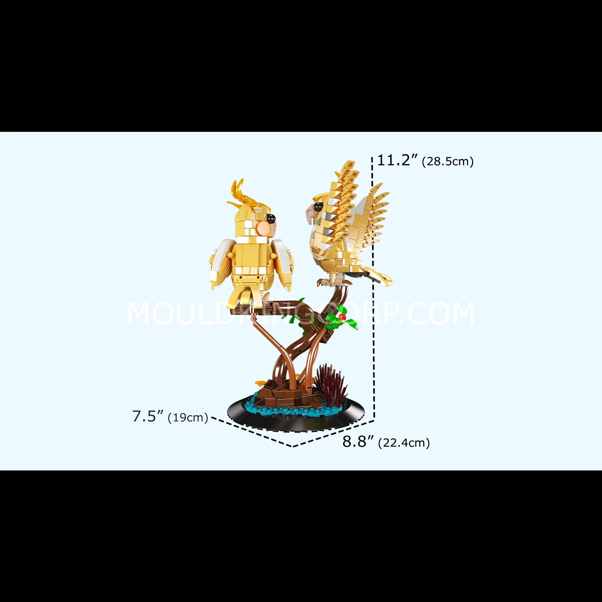 Mould King 10150 Black-Capped Lory Building Set | 1,052 Pieces - Image 6