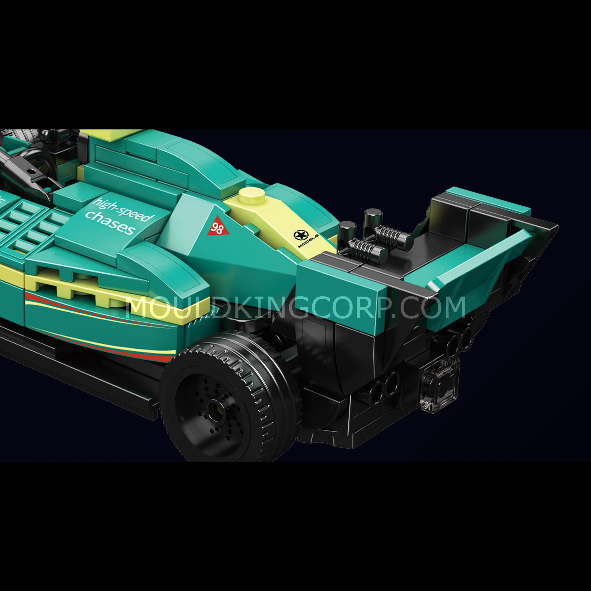 Mould King 10157 Martin Formula F2 Racing Car Building Set | 308 Pcs - Image 4