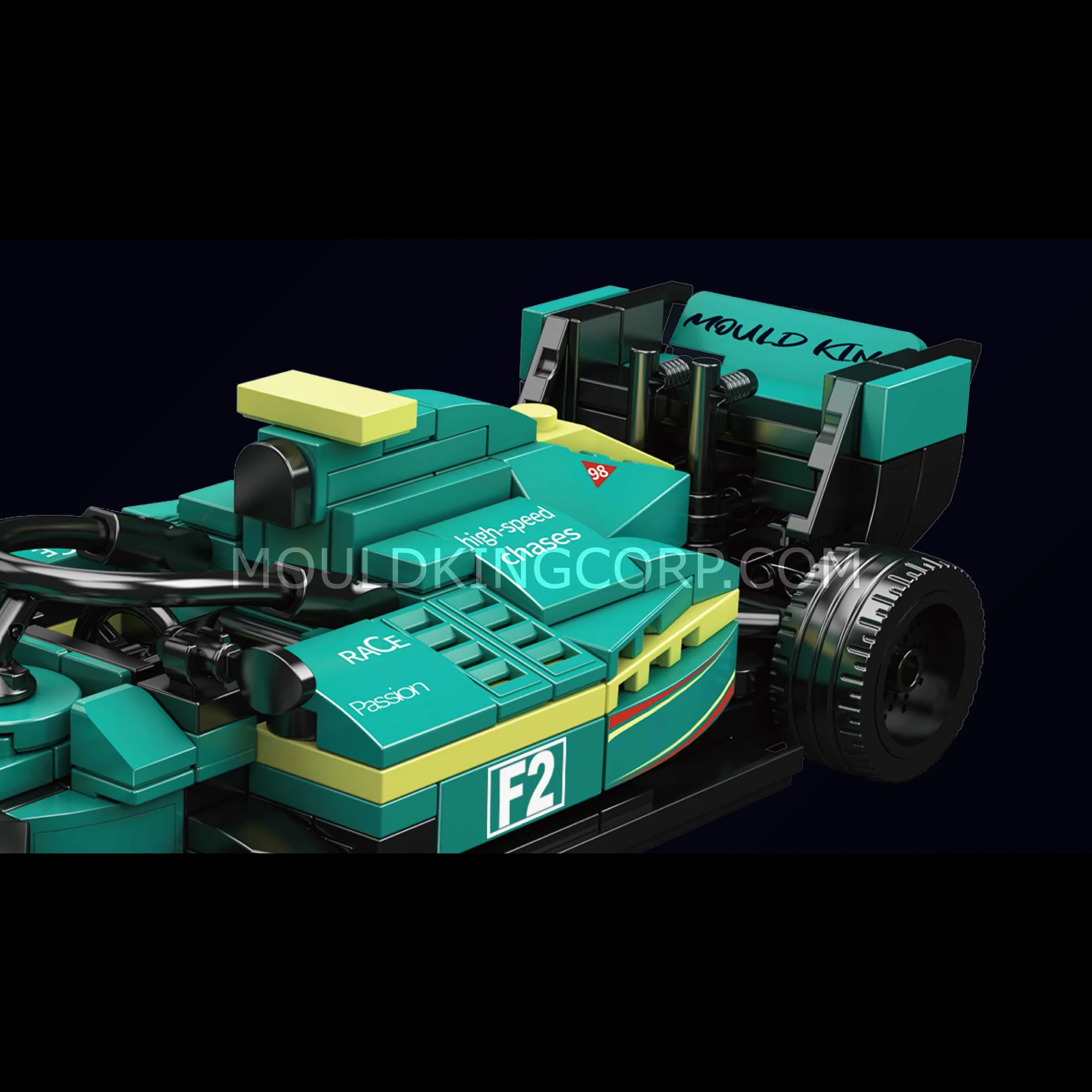 Mould King 10157 Martin Formula F2 Racing Car Building Set | 308 Pcs - Image 5
