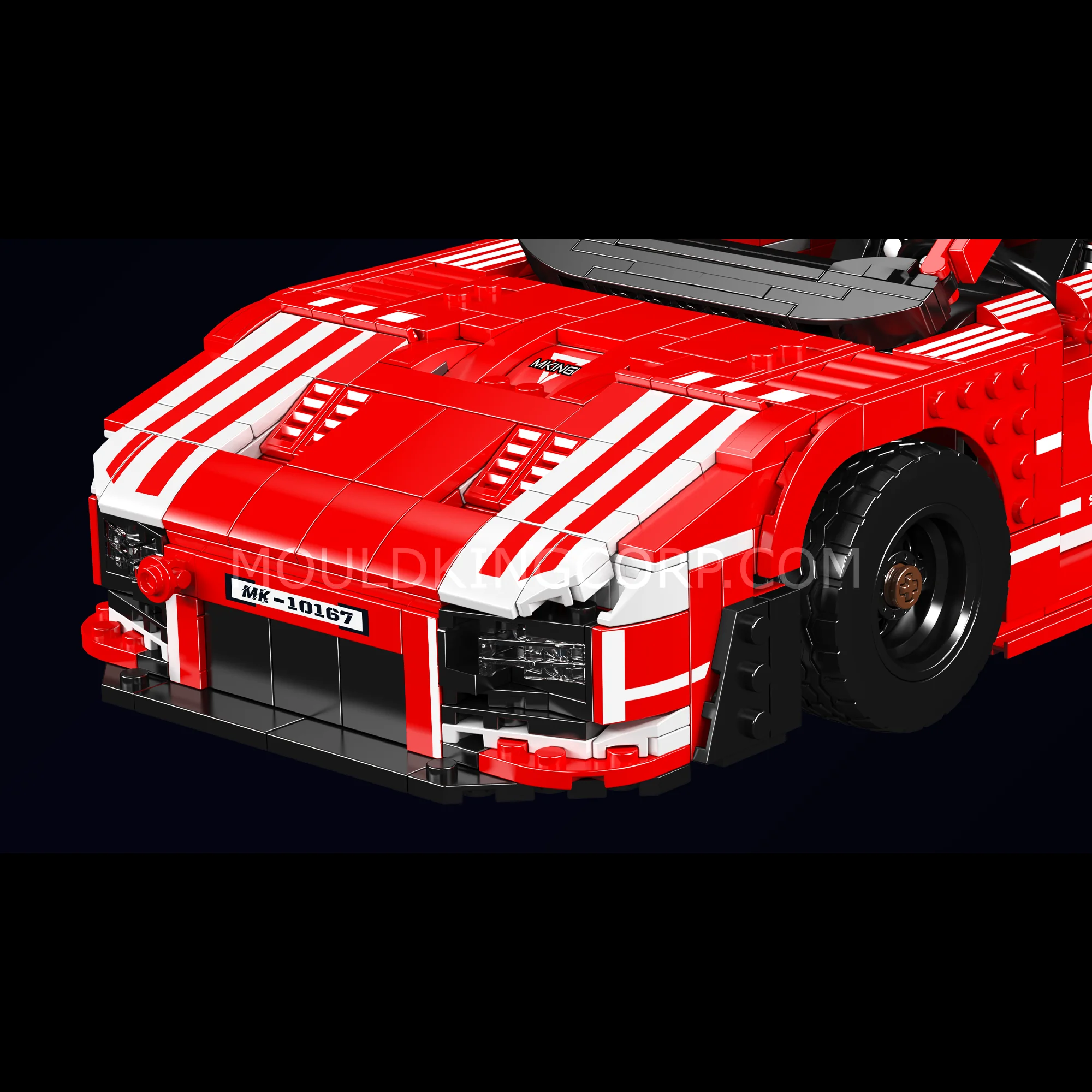 Mould King 10167 German 935 Endurance Racing Car Model Building Set | 1,717 Pcs - Image 5