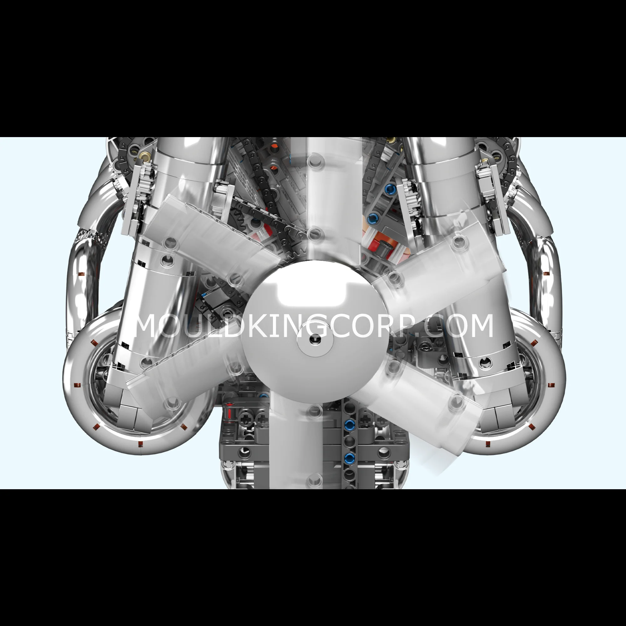 Mould King 10168 Motorised Hypercar W16 Engine & Gearbox Building Set | 2,899 Pcs - Image 2