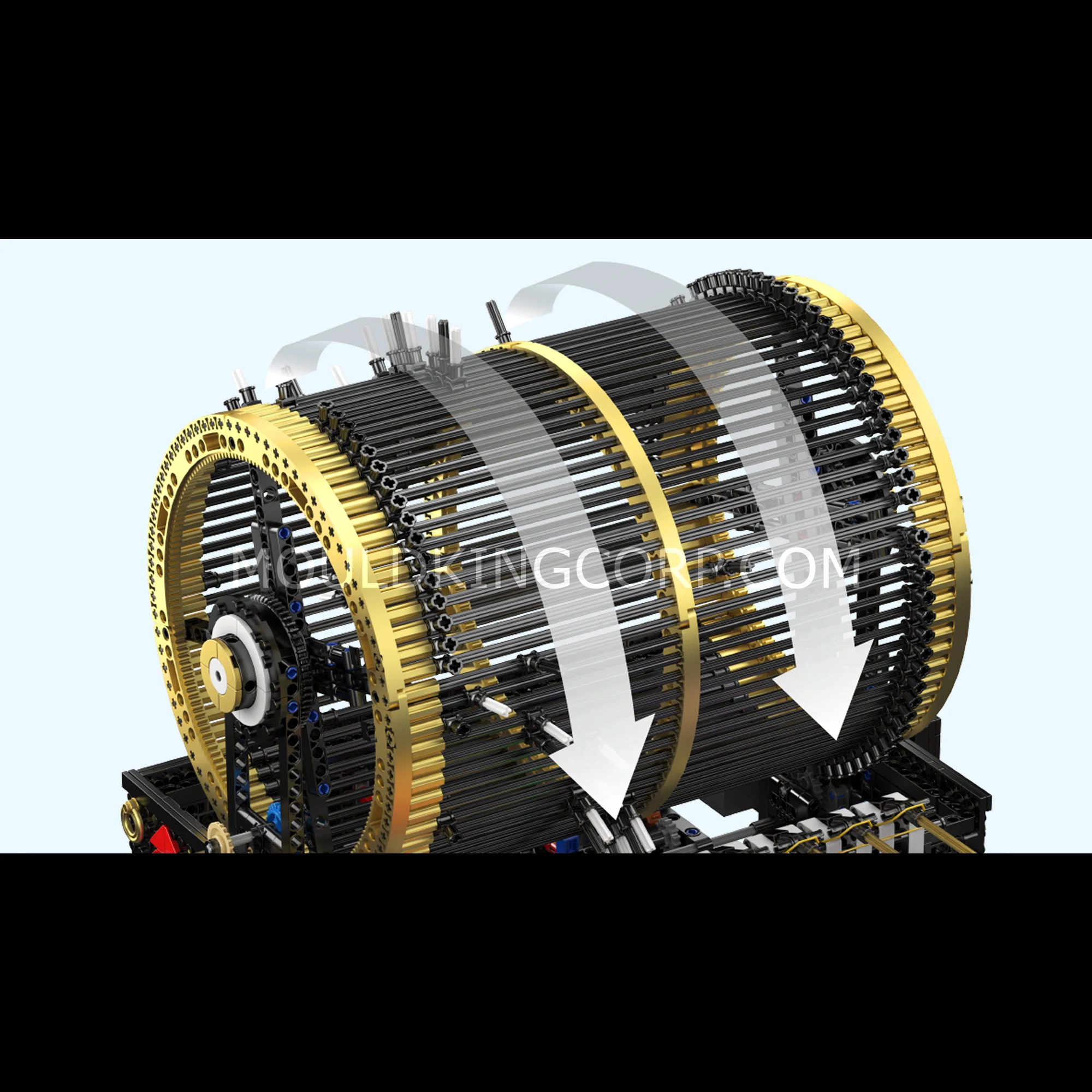 Mould King 10170 Rotating Drum Melody Music Box Building Kit | 2,344 Pcs - Image 3