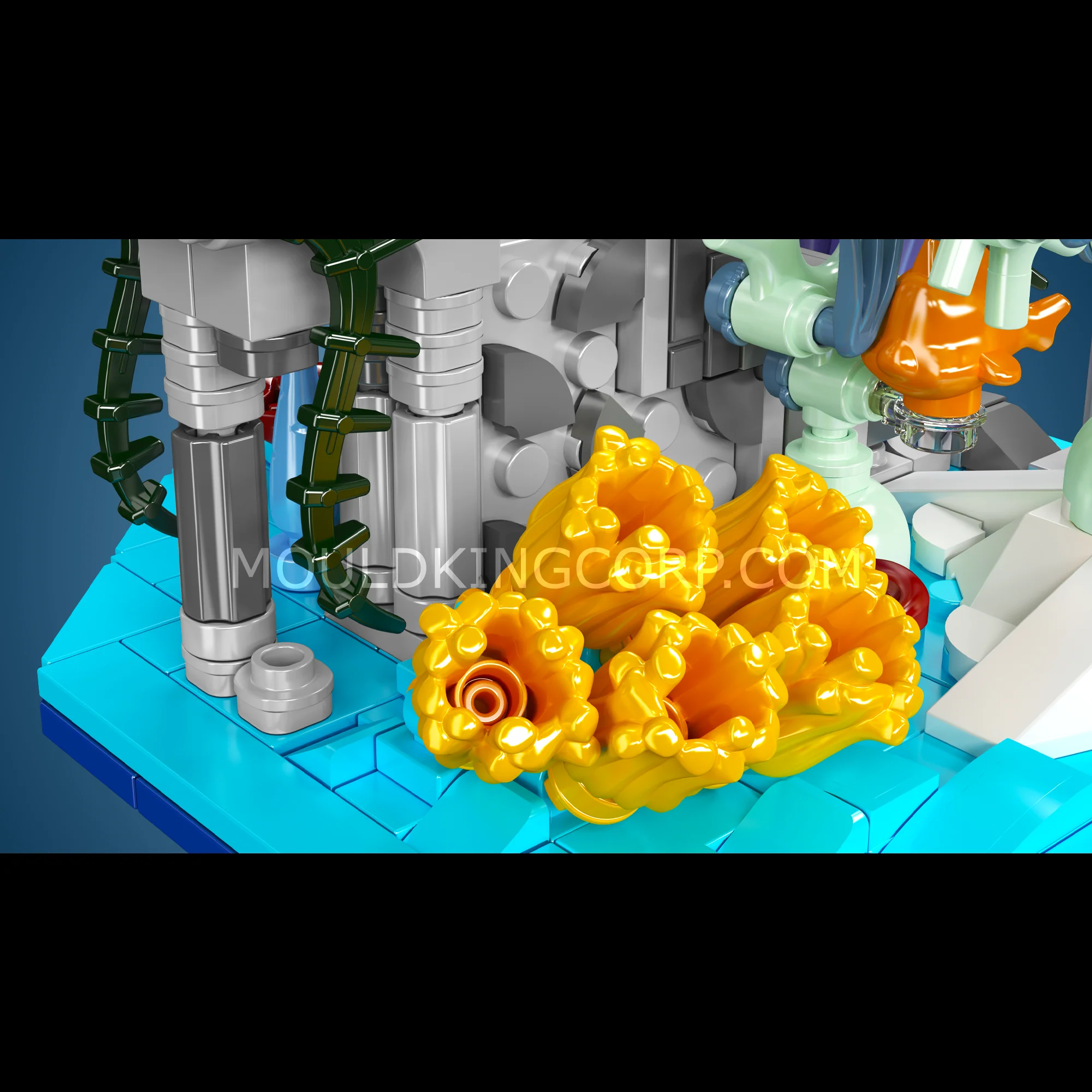 Mould King 10173 Manta Ray Coral Reef Building Set | 411 Pcs - Image 3