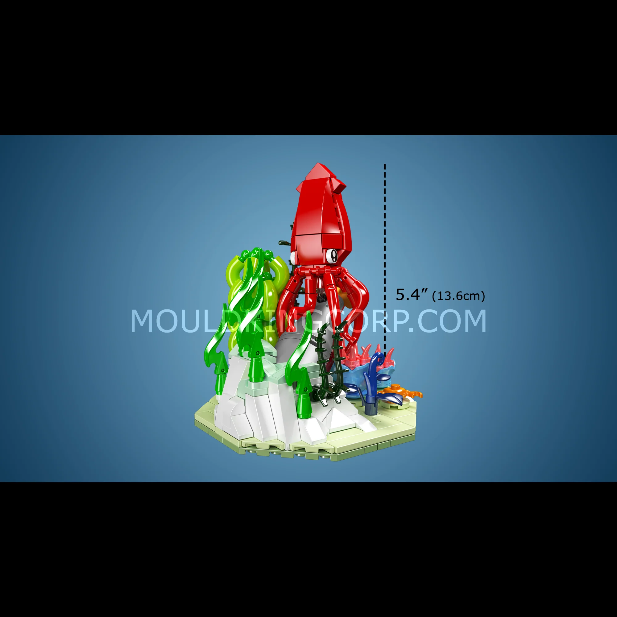 Mould King 10174 Creative Ocean Deep Sea Squid Scene Building Set | 416 Pcs - Image 4