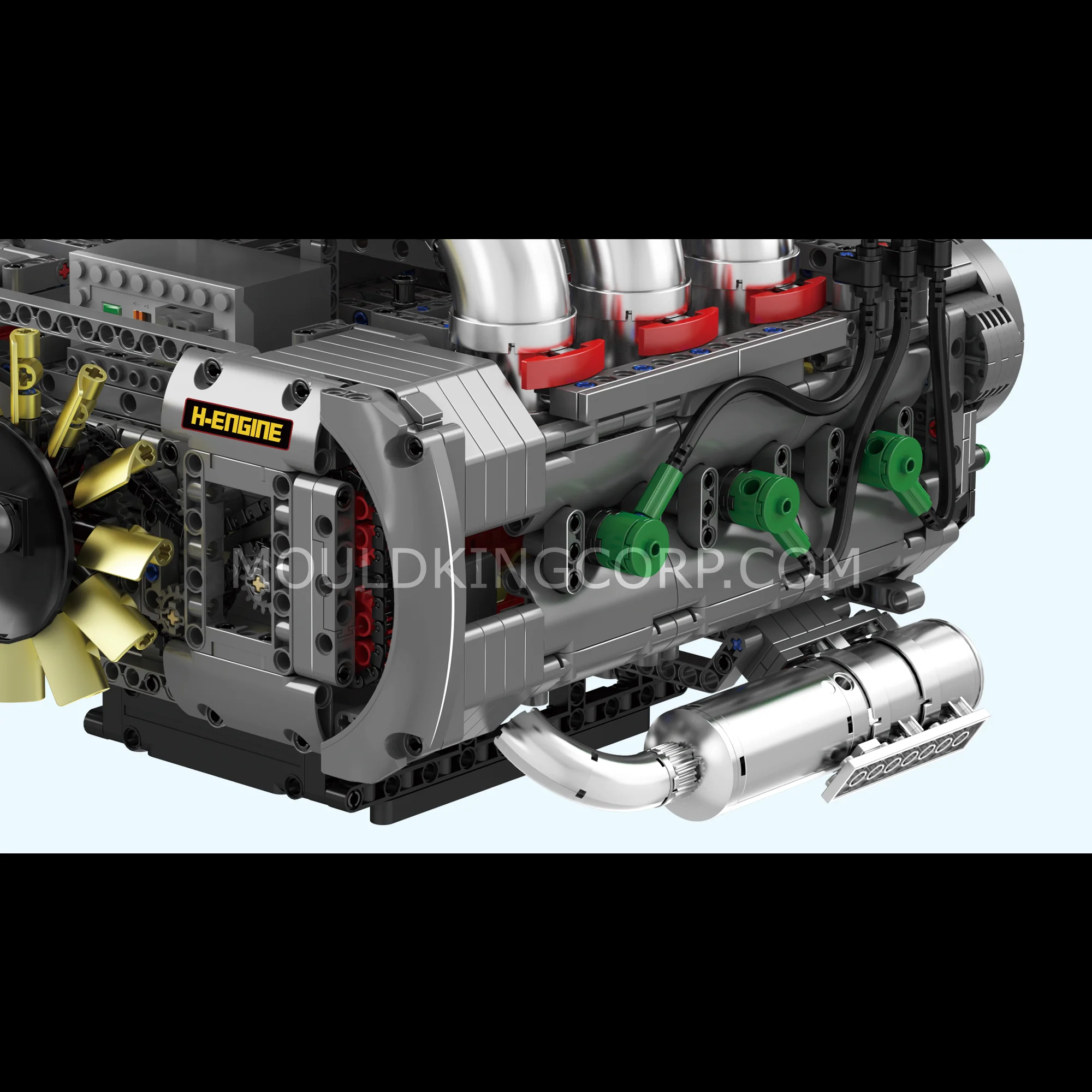 Mould King 10181 Motorised Flat-6 Engine Building Set | 2,375 Pcs - Image 3