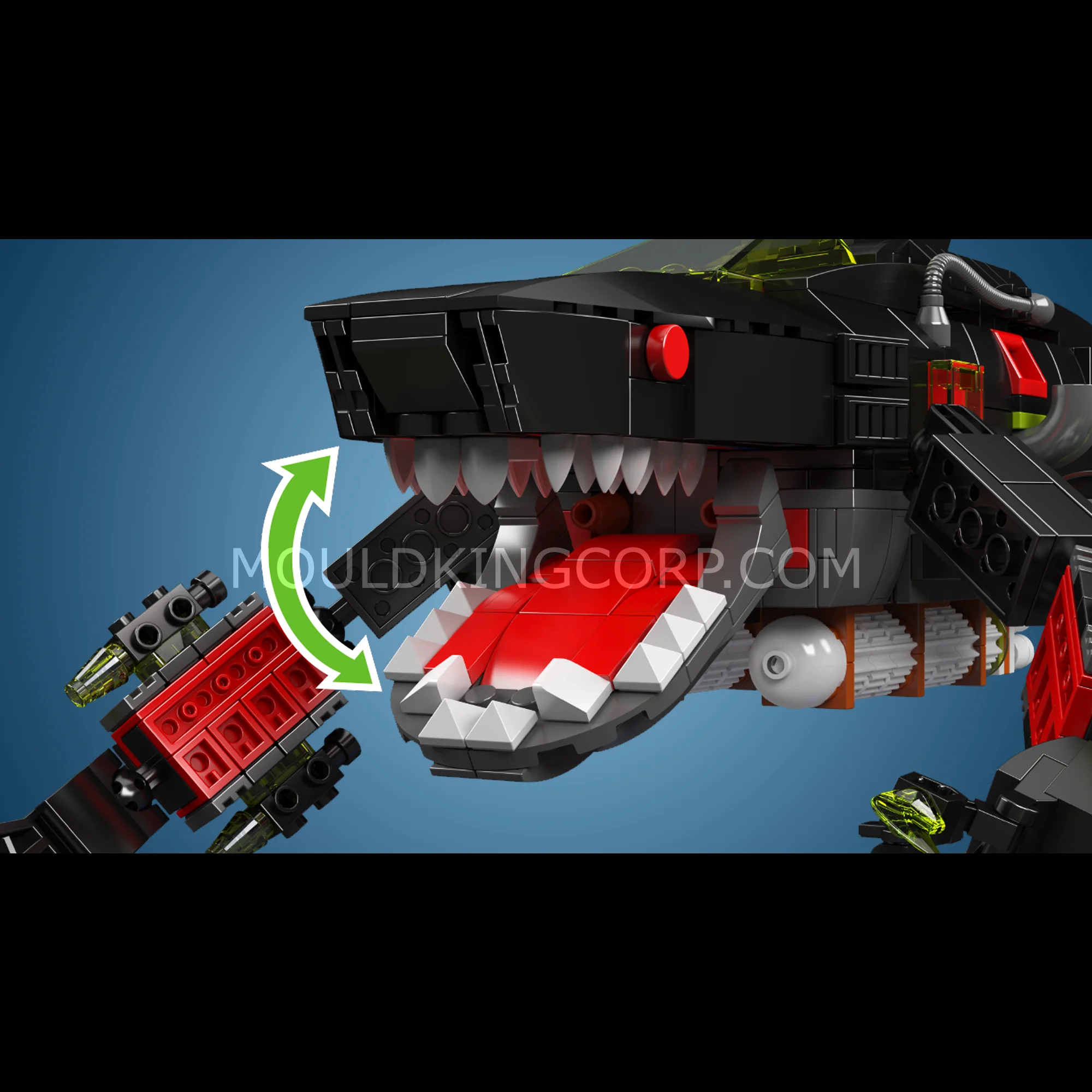 Mould King 10183 Mecha Shark Submarine Building Set | 1,031 Pcs - Image 4