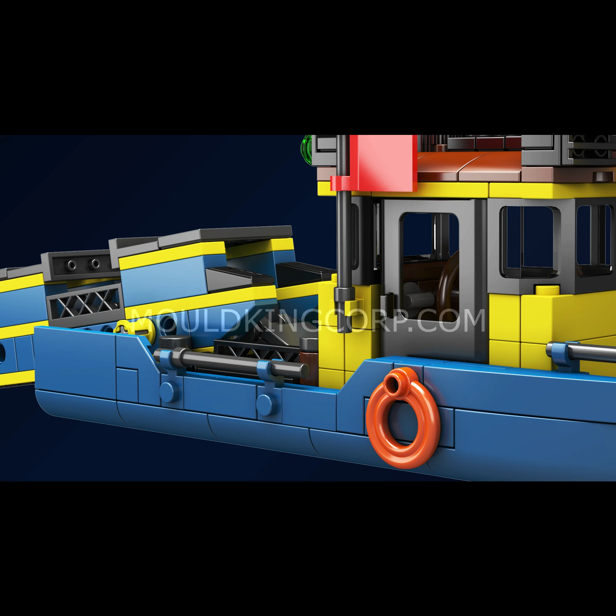 Mould King 10184 Trash Collection Boat Building Set | 407 Pcs - Image 3