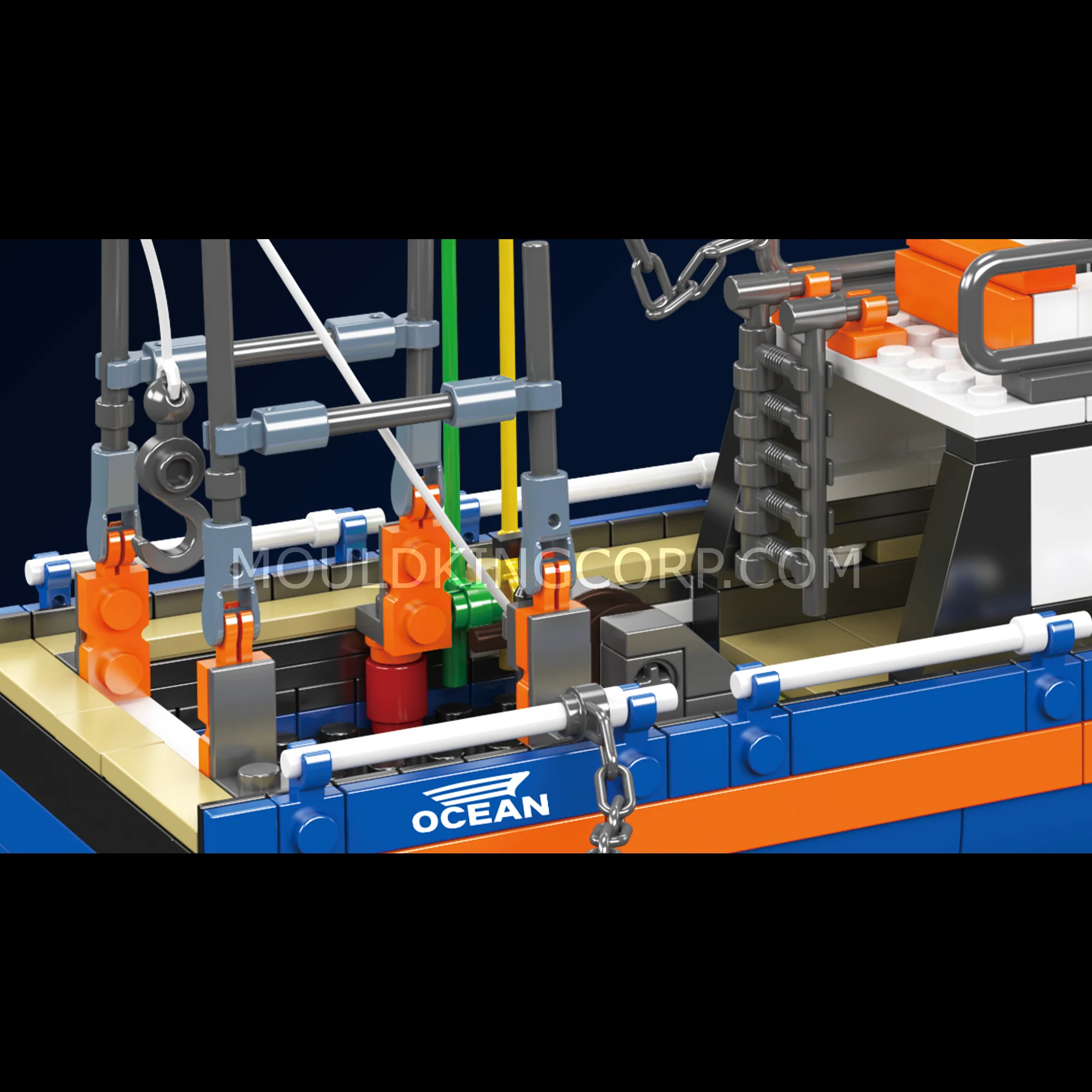 Mould King 10185 Creative Fishing Boat Building Set | 808 Pcs - Image 4