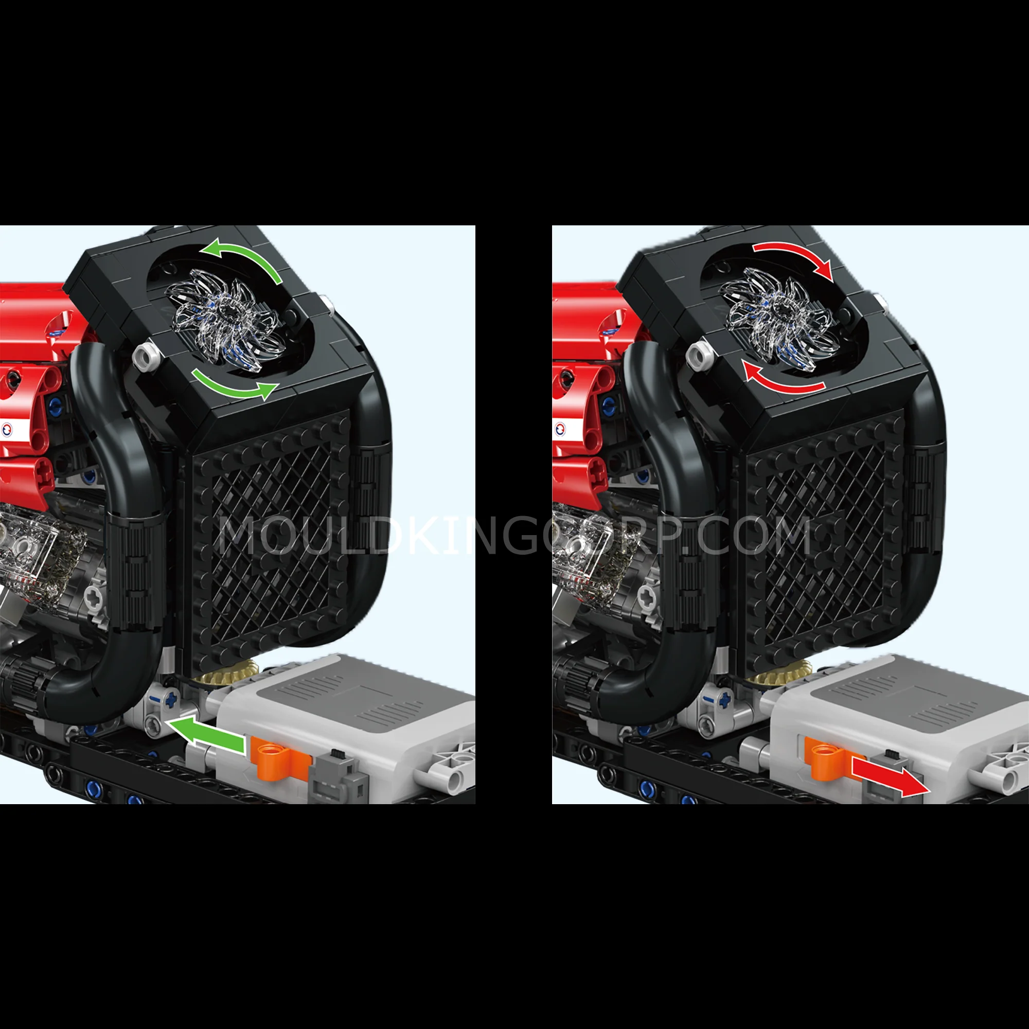 Mould King 10188 Motorized STR13 V6 Engine Model Building Kit | 980 Pcs - Image 3