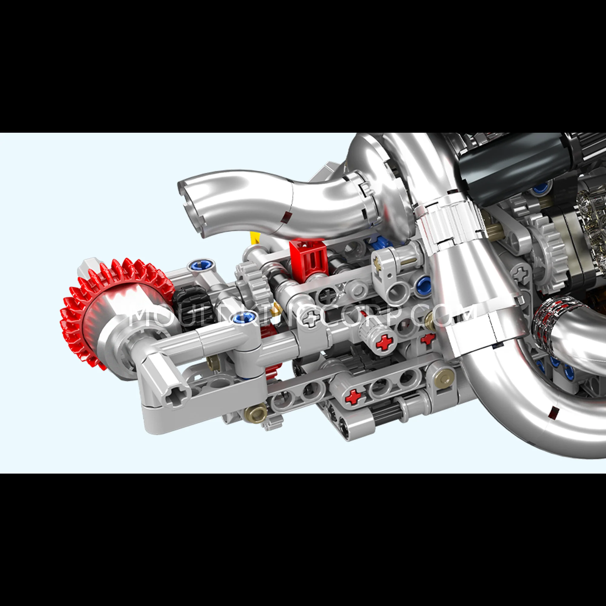 Mould King 10188 Motorized STR13 V6 Engine Model Building Kit | 980 Pcs - Image 5