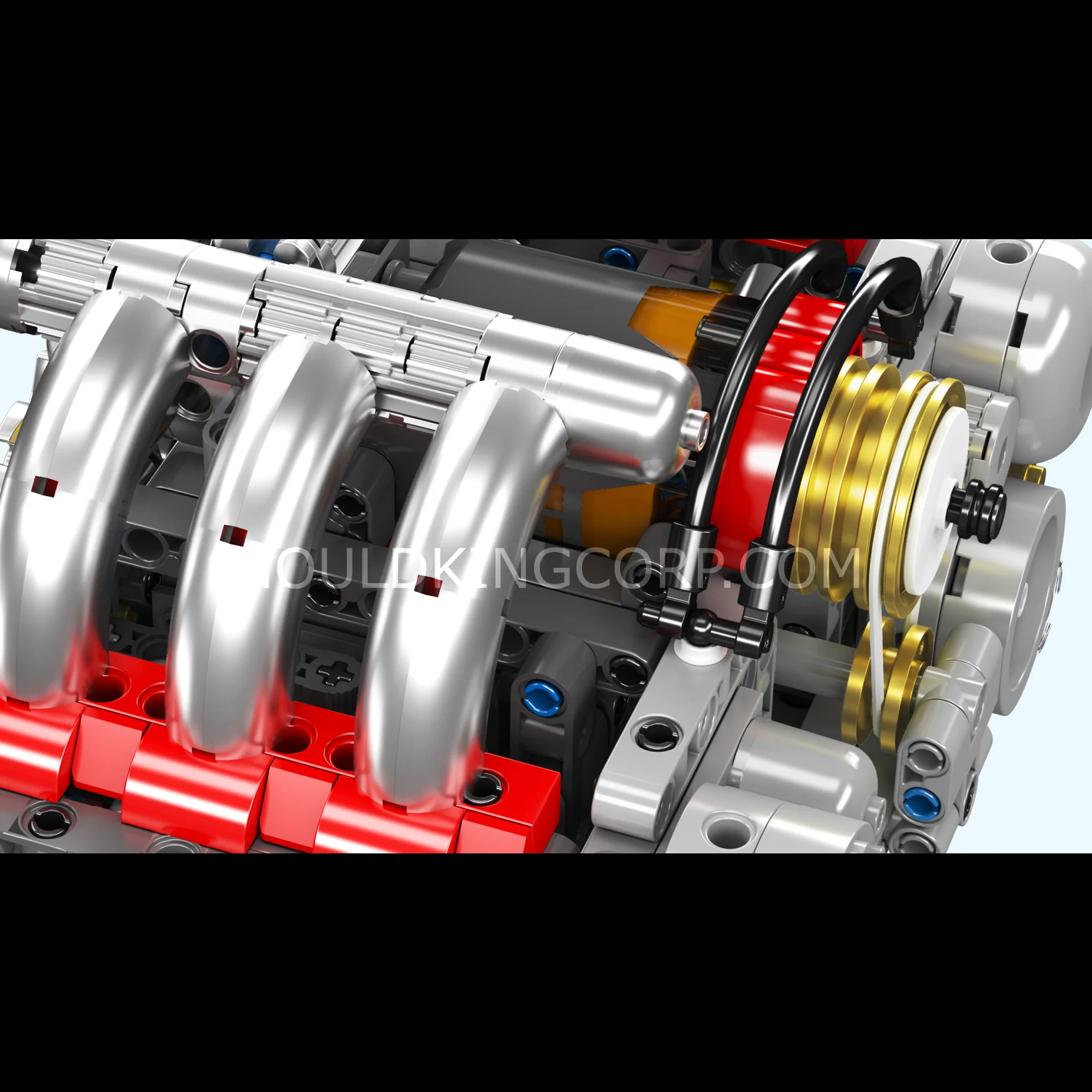 Mould King 10193 Flat-6 Engine Model Building Set | 609 Pcs - Image 3