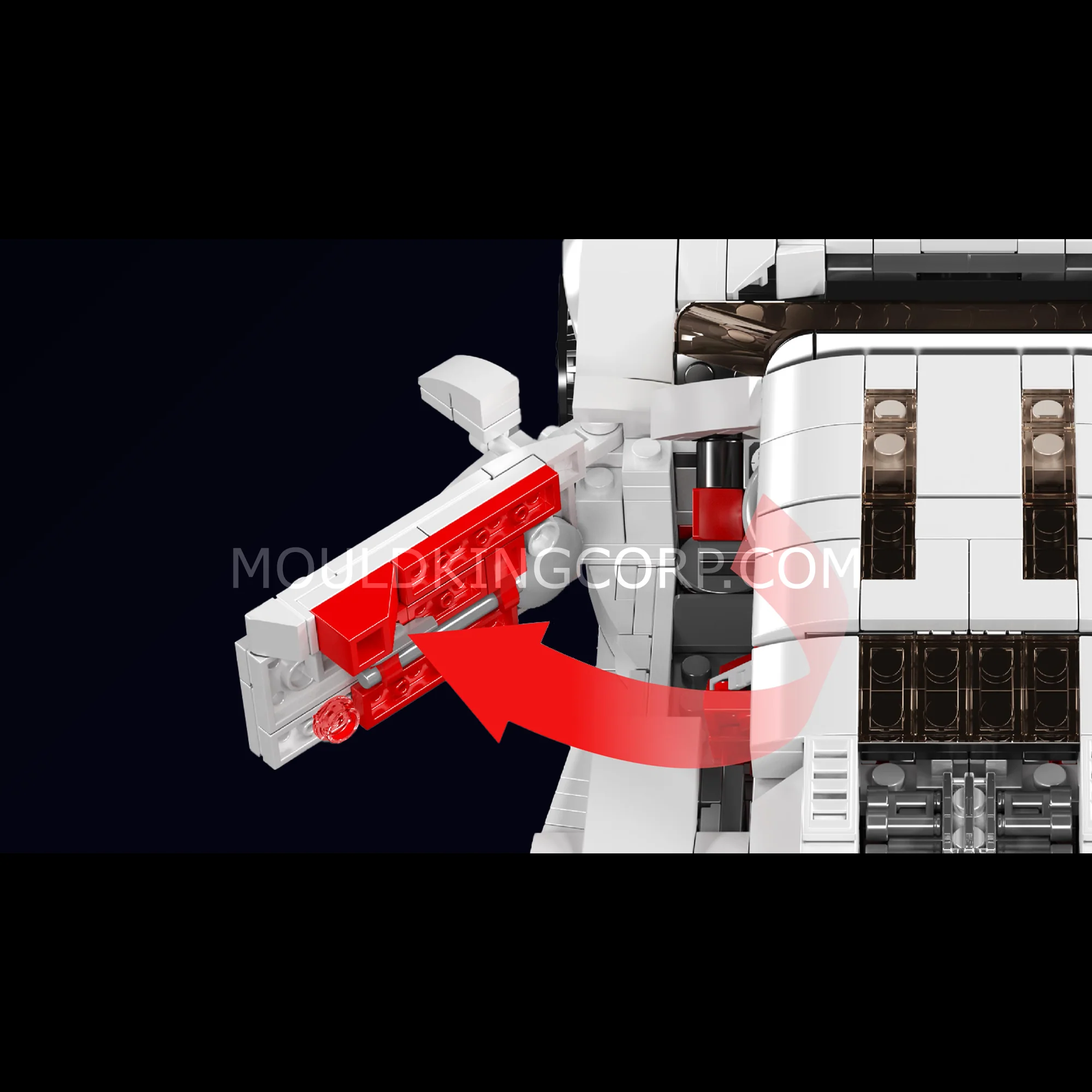 Mould King 10196 Italian Hypercar Building Set with Quad Exhaust | 1,423 Pcs - Image 2
