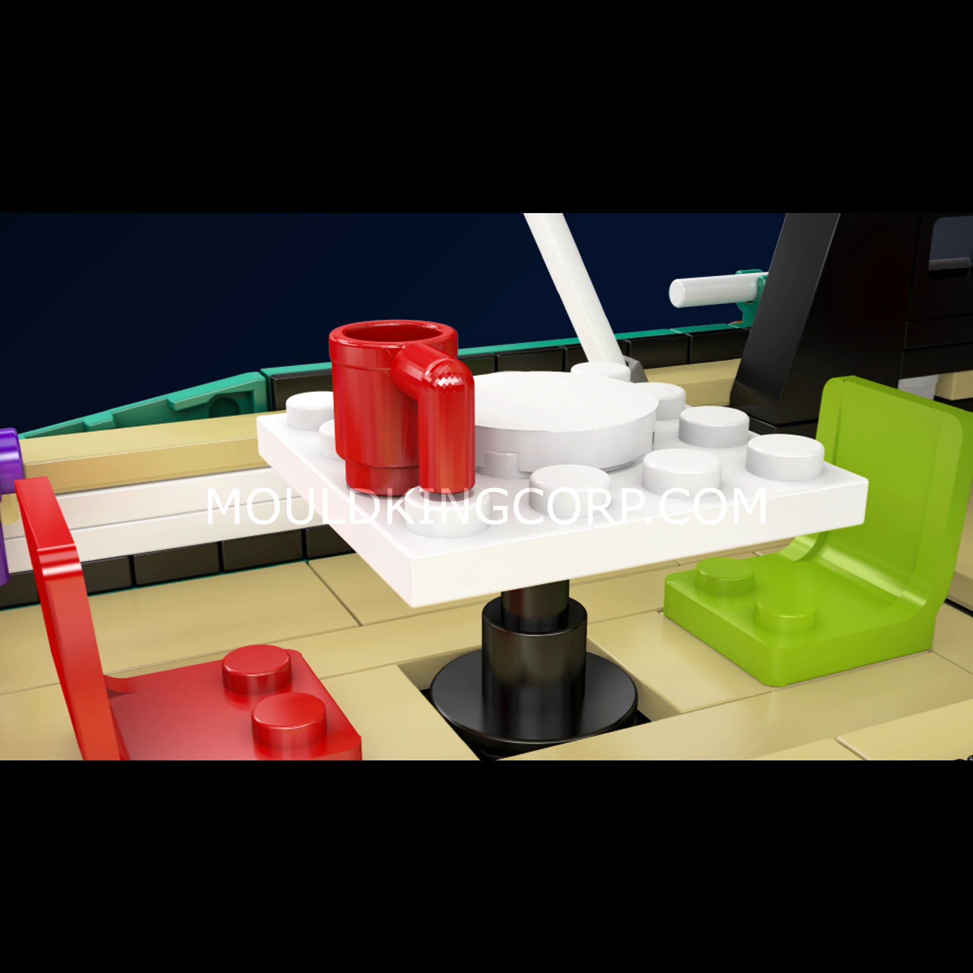 Mould King 10197 The Turquoise Luxury Cruiser Building Set | 850 Pcs - Image 3