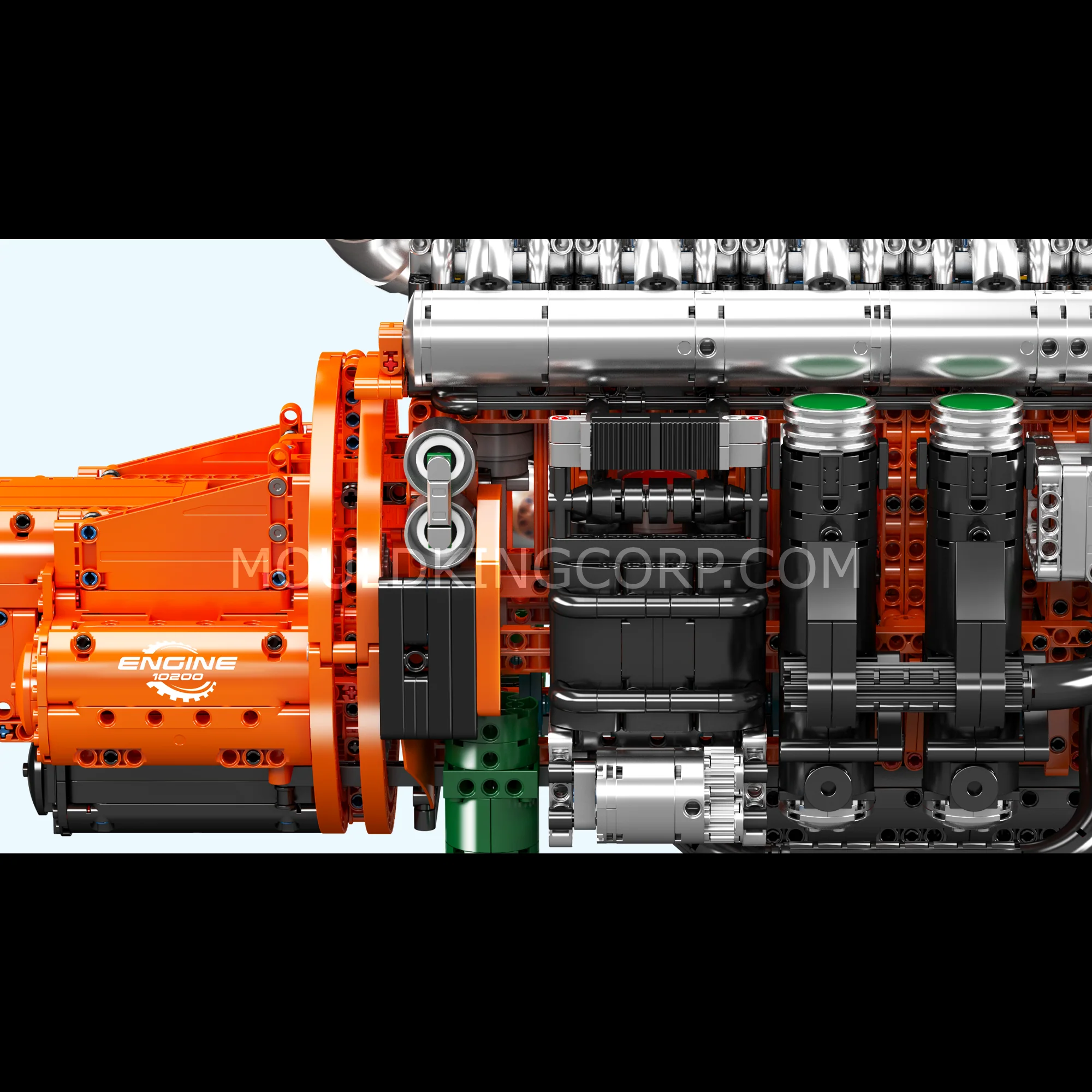 Mould King 10200 Inline-6 Truck Engine & Transmission Building Set | 3,236 Pcs - Image 5