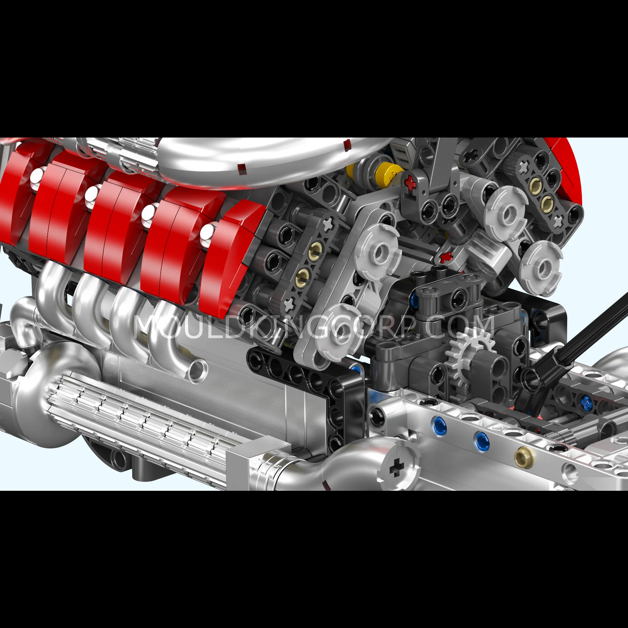 Mould King 10203 M Power V8 Engine & Gearbox Building Set | 1,169 Pcs - Image 4