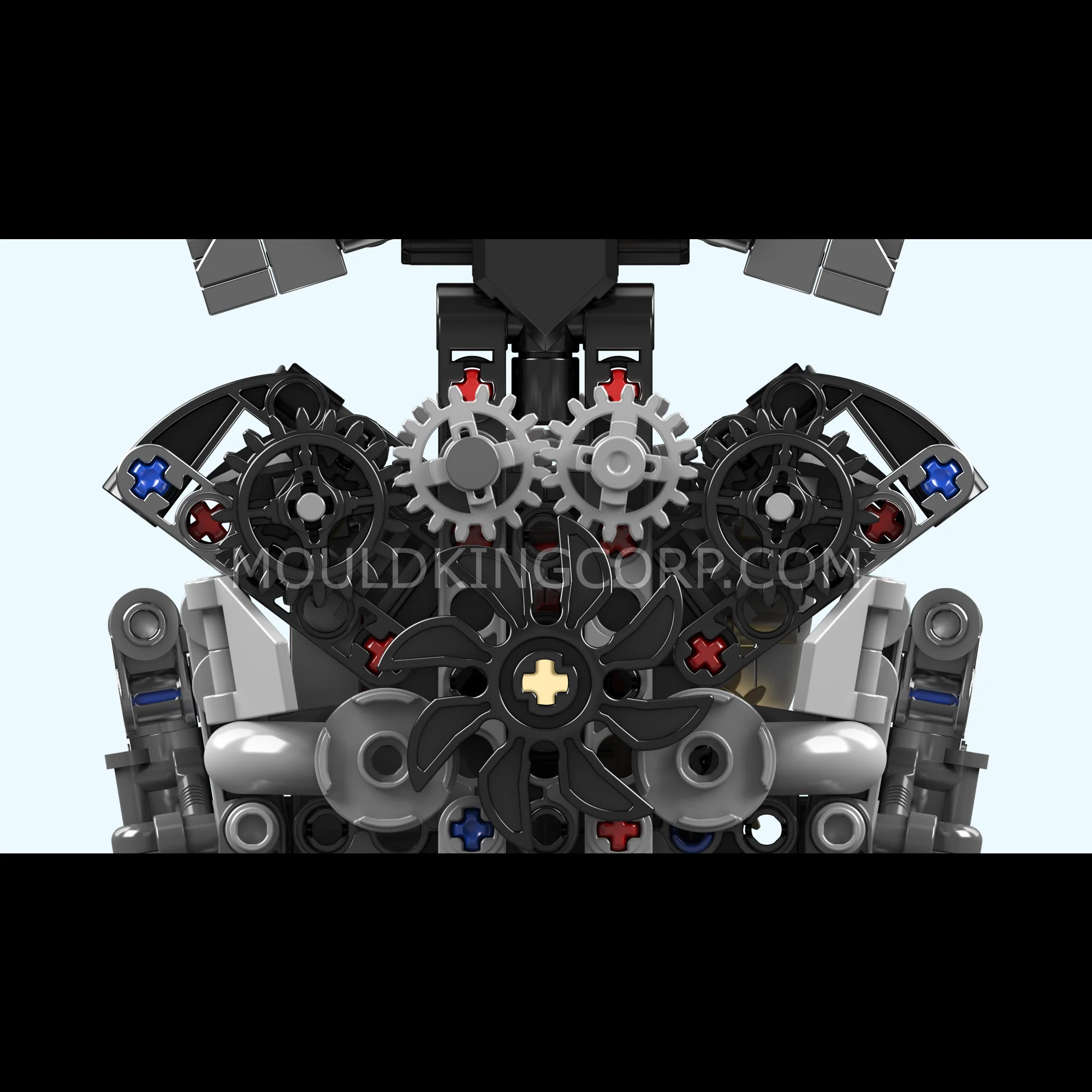 Mould King 10205 Motorised British Luxury V12 Engine Building Set | 733 Pcs - Image 4
