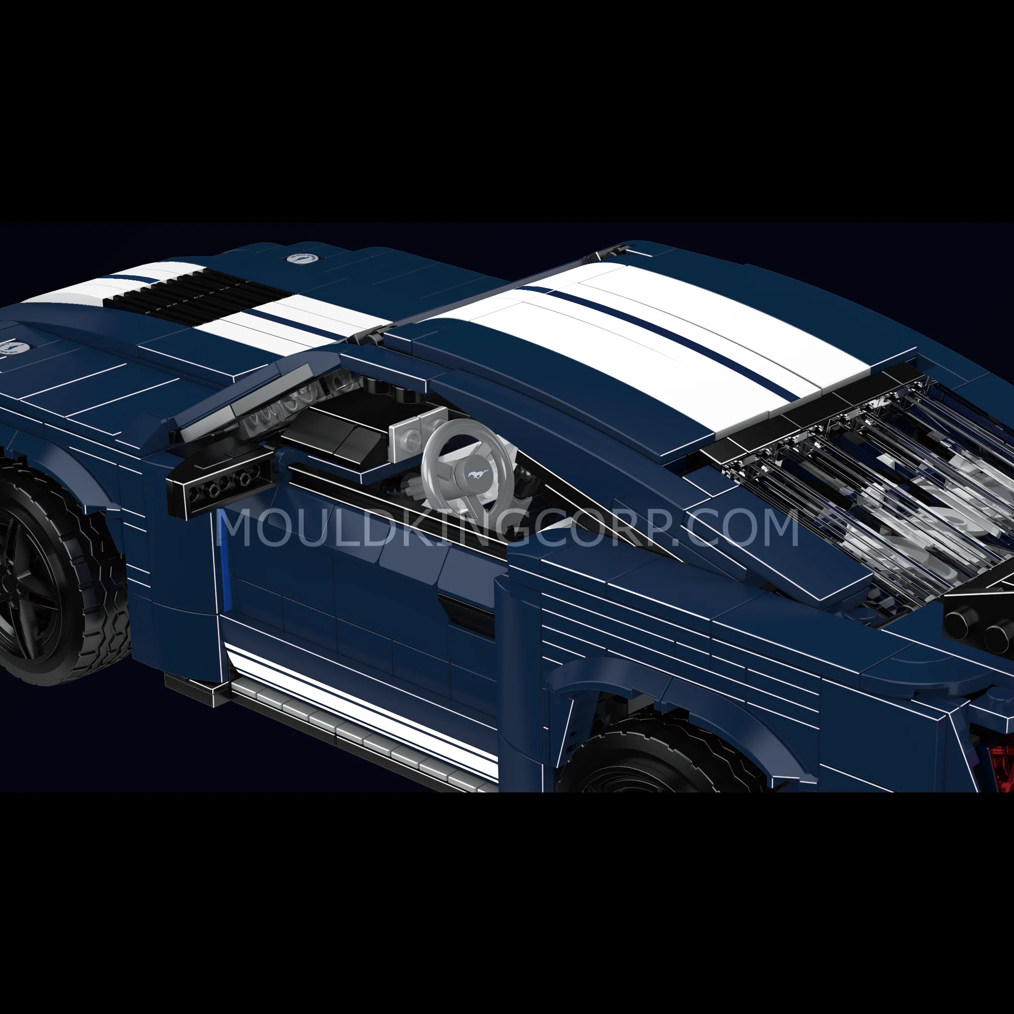 Mould King 10208 Creative GT500 Sports Car Building Set | 1,556 Pcs - Image 2