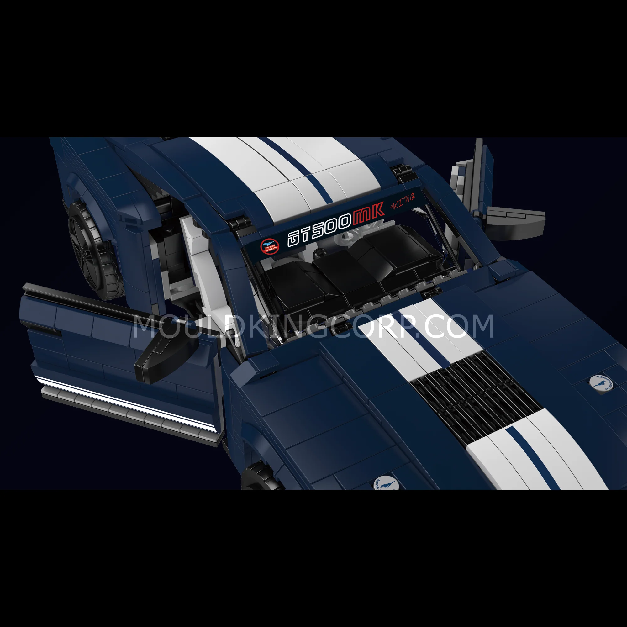Mould King 10208 Creative GT500 Sports Car Building Set | 1,556 Pcs - Image 4