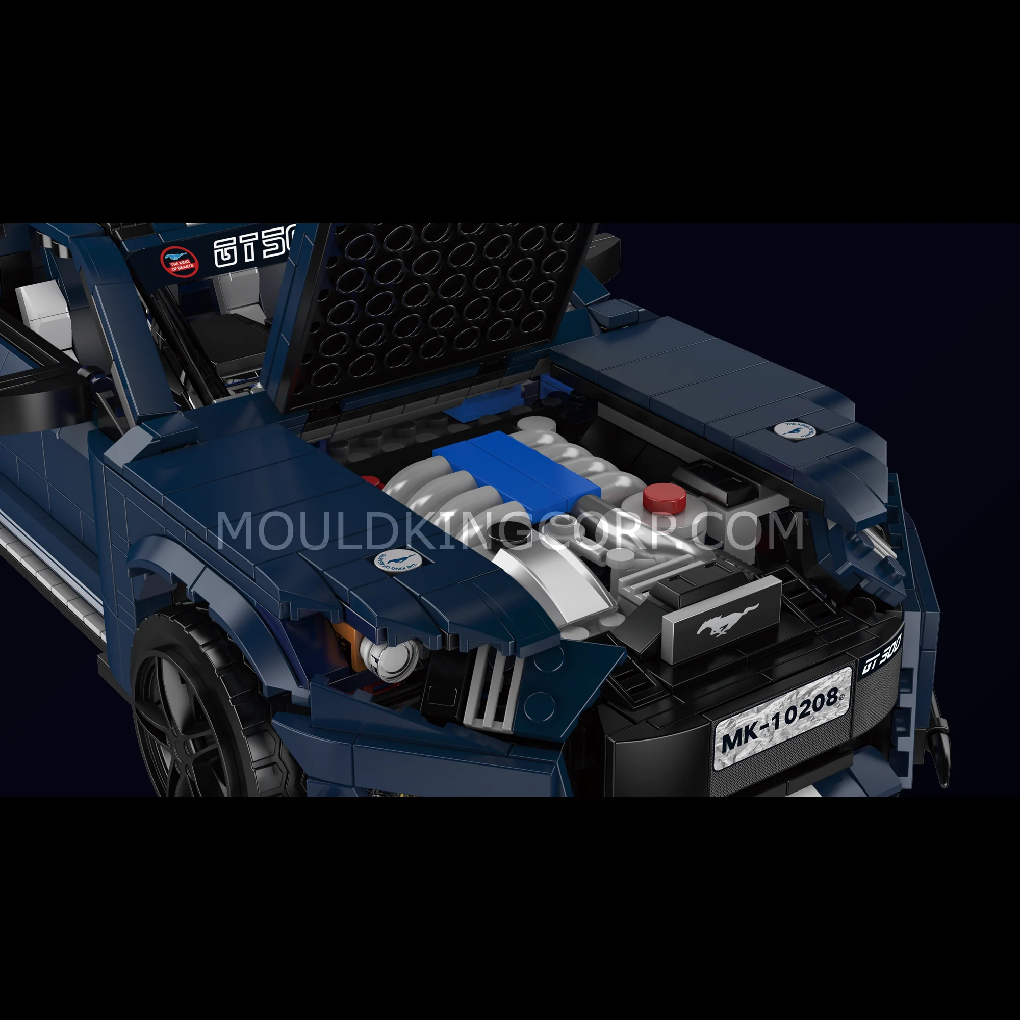 Mould King 10208 Creative GT500 Sports Car Building Set | 1,556 Pcs - Image 5