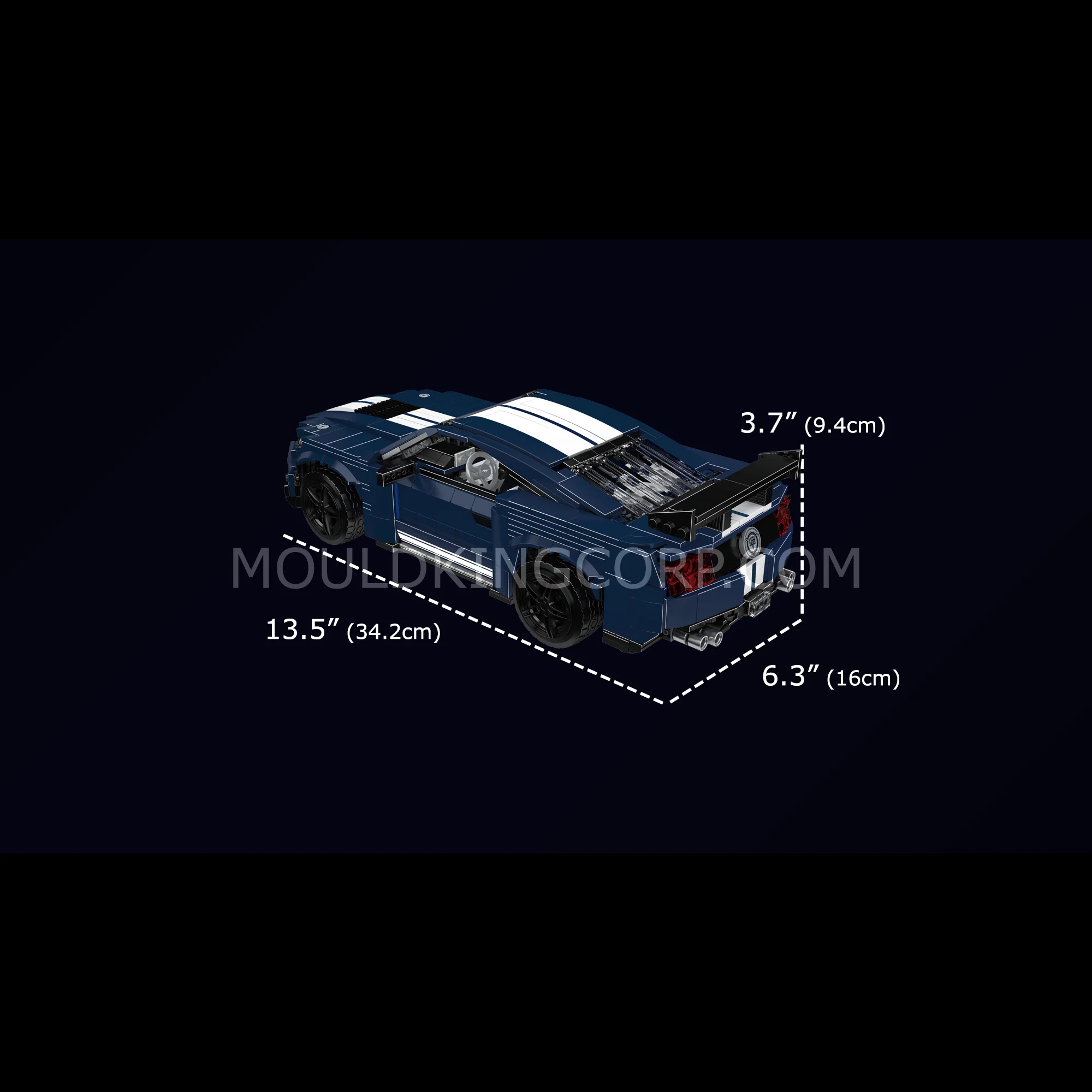 Mould King 10208 Creative GT500 Sports Car Building Set | 1,556 Pcs - Image 6