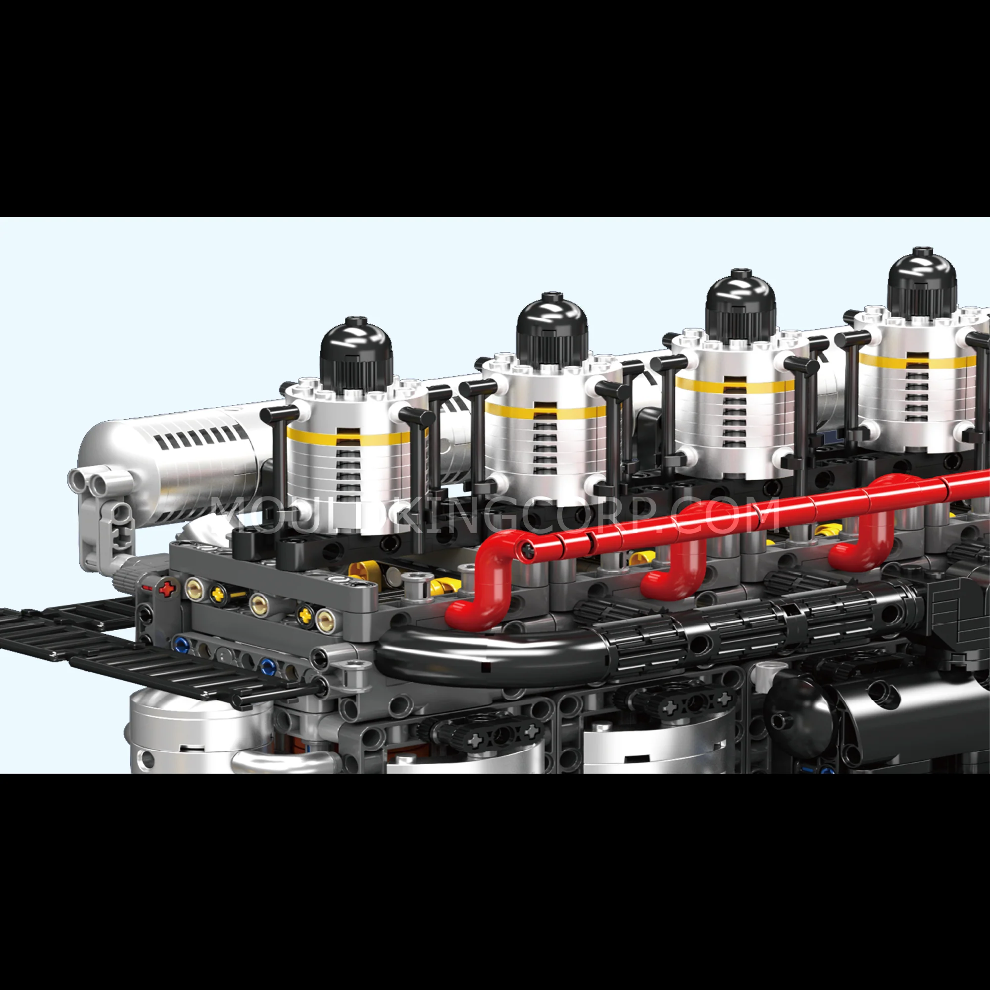 Mould King 10209 Inline 6-Cylinder Aircraft Carrier Engine Building Set | 3,222 Pcs - Image 5