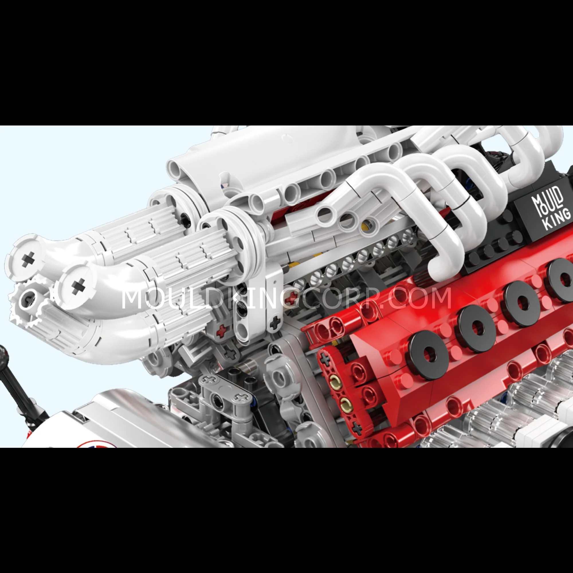 Mould King 10210 Motorized V12 Naturally Aspirated Engine Model Building Block Set | 1,366 Pcs - Image 4