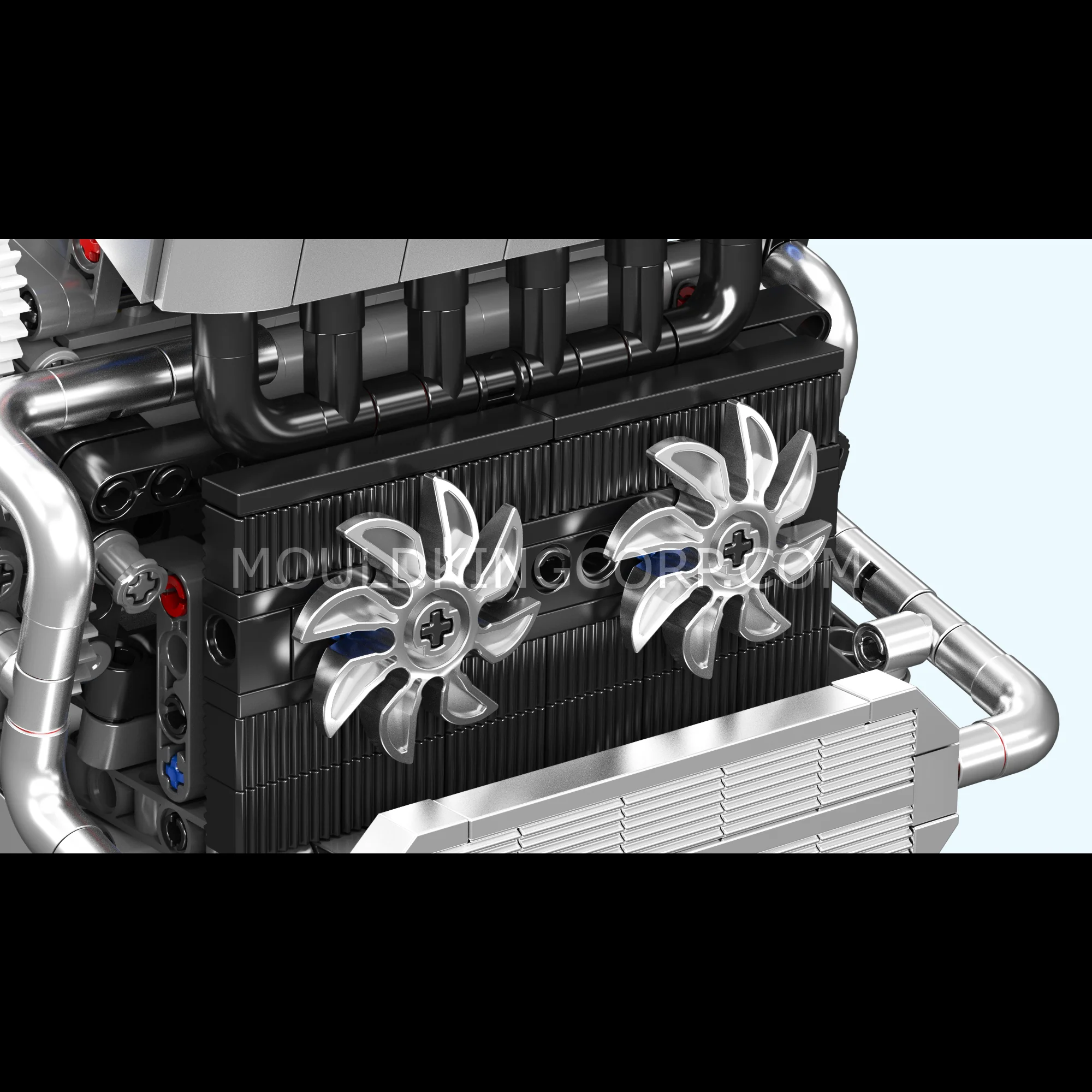Mould King 10213 Motorized S55 Inline-6 Engine Model Building Set | 744 Pcs - Image 2