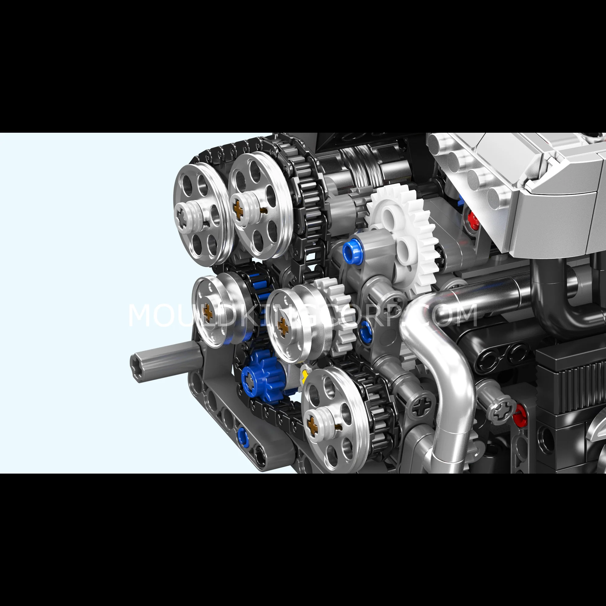 Mould King 10213 Motorized S55 Inline-6 Engine Model Building Set | 744 Pcs - Image 3