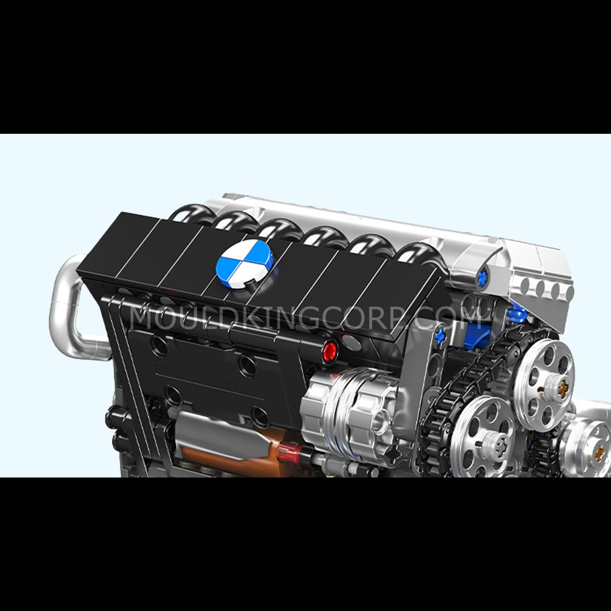 Mould King 10213 Motorized S55 Inline-6 Engine Model Building Set | 744 Pcs - Image 4